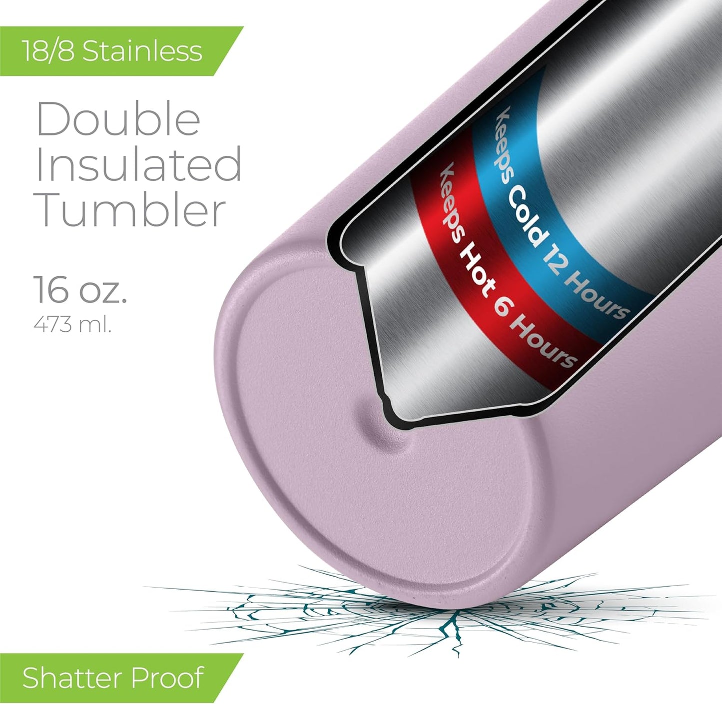 SIPX™ Triple-Insulated Tumblers - 16oz. Premium Modern Tumbler With Lid, insulated Cup Keeps Hot For 6 Hours, Stainless Steel Tumbler Made Of Sustainable Material, Coffee Travel Mug For Home & Office