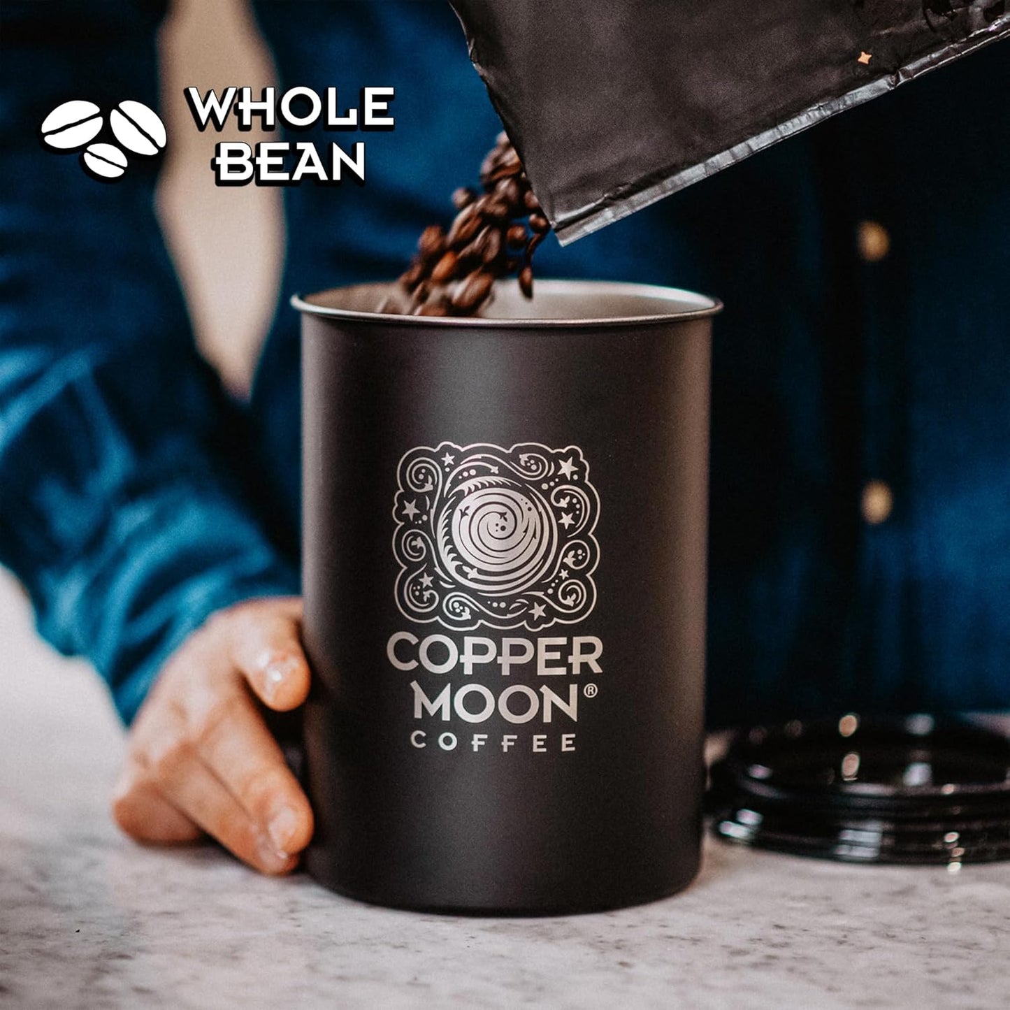 Copper Moon Medium Roast Whole Bean Coffee, Colombian Blend, 5 Lb