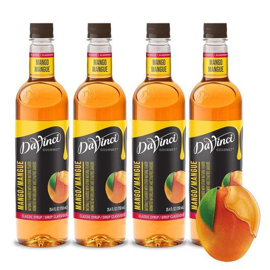 DaVinci Gourmet Classic Mango Syrup, 25.4 Fluid Ounces (Pack of 4)
