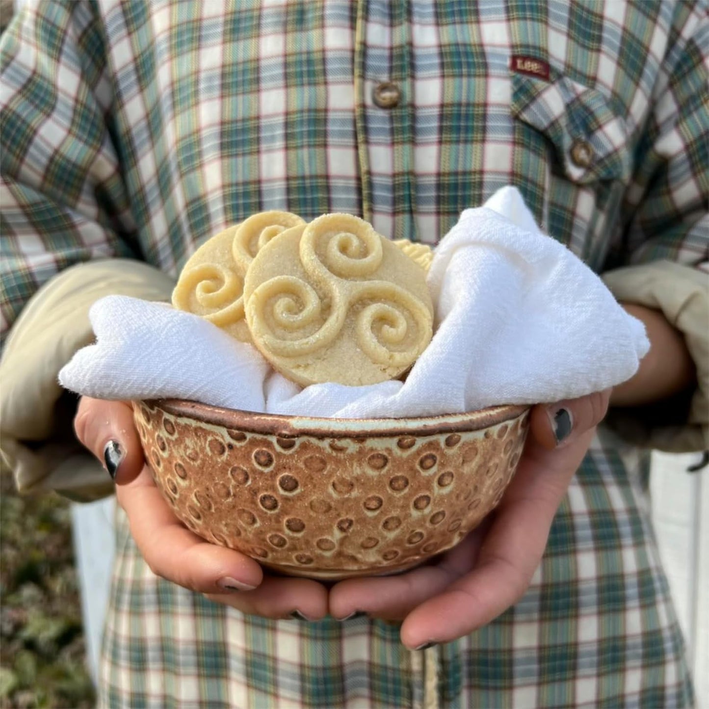 Wood Cookie Stamp, 2.5 Inch (Triskelion CS-119)