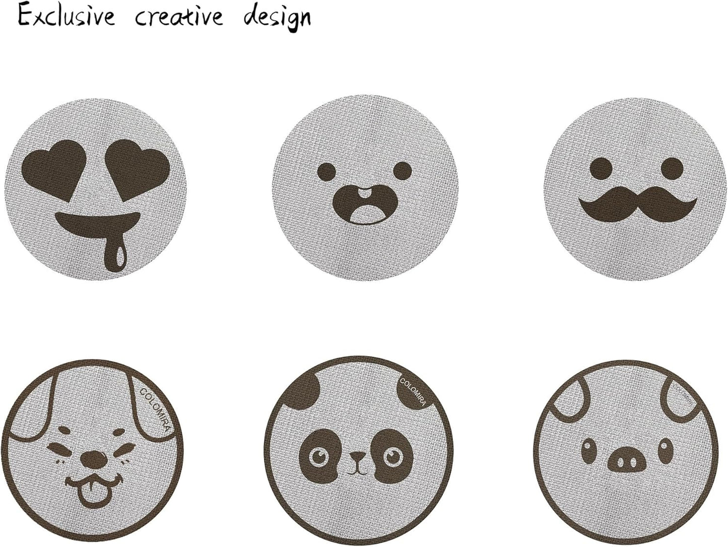 53.5mm Espresso Puck Screen, Lower Shower Screen, Metal Coffee Reusable Filter for 54mm Espresso Portafilter Basket, 1.7 Thickness(Panda)