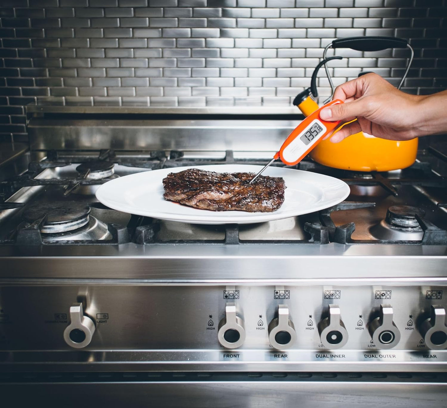 Lavatools Javelin® Ultra-Fast 2-Second Digital Instant Read Meat Thermometer for Grill and Cooking, 2.75" Probe, Compact Foldable Design, Large Display, IP65 Water Resistant, NSF Certified – Ube