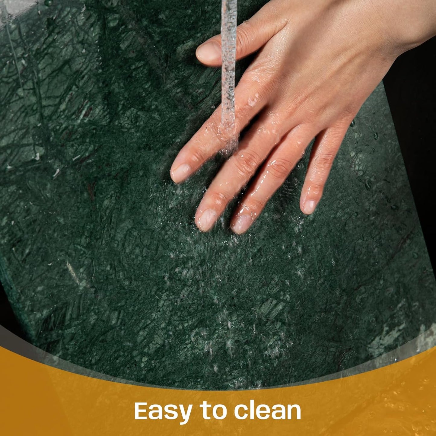 Green Marble Cutting Board, Marble Slab Pastry Board 12x20 Inch With Non-Slip Feet For Baking, Cheese, Charcuterie, Chocolate