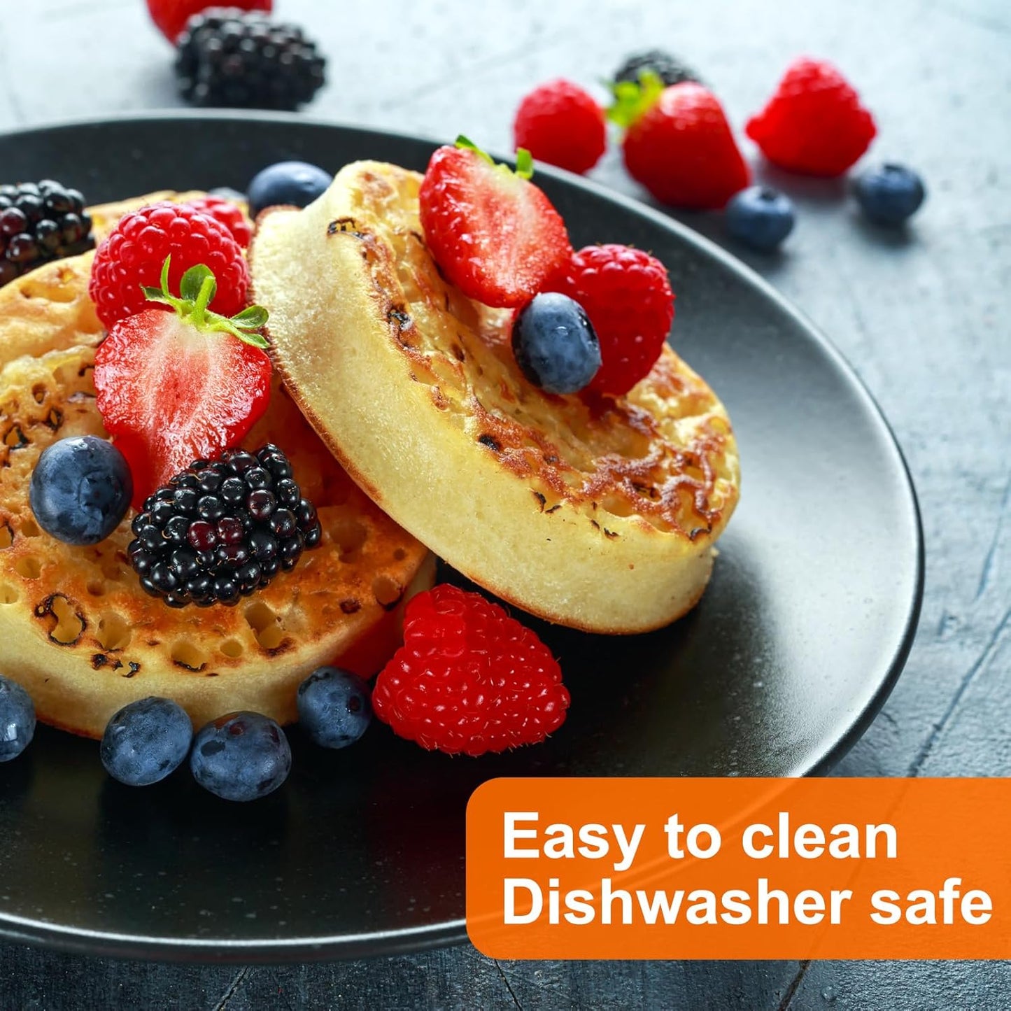 HARFINGTON Round Cake Ring 3.54 x 1 Inch Seamless Stainless Steel Pastry Mousse Dessert Ring Mirror Coating for Baking Cooking English Muffins Crumpet Making Tool