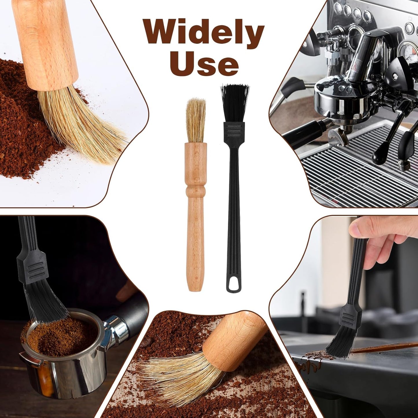 2 Pack Coffee Grinder Brush, Grinder Brushes Coffee Cleaning Brush for Coffees Machine Toaster Home Kitchen