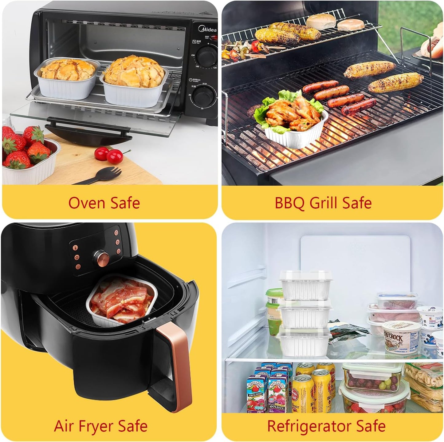 LNYZQUS 10oz/80pack Mini Cake Baking Pans with Lids, 4”X4” Small Cake Pan Foil Brownie Muffin Tins, Square Disposable Ramekins Cupcake Baking Cups Dessert Cheesecake Containers-White