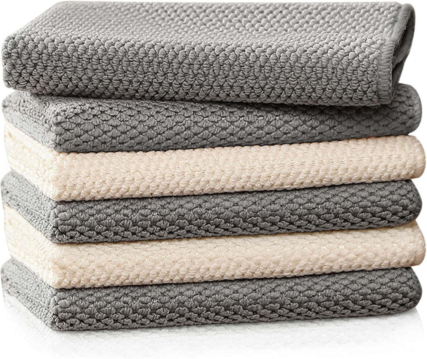 Espresso Accessories Barista Towels 6 Pack – Microfiber Cleaning Cloths for Espresso Machines, Steam Wands & Countertops – Essential Coffee Bar Accessories, 12"x12"