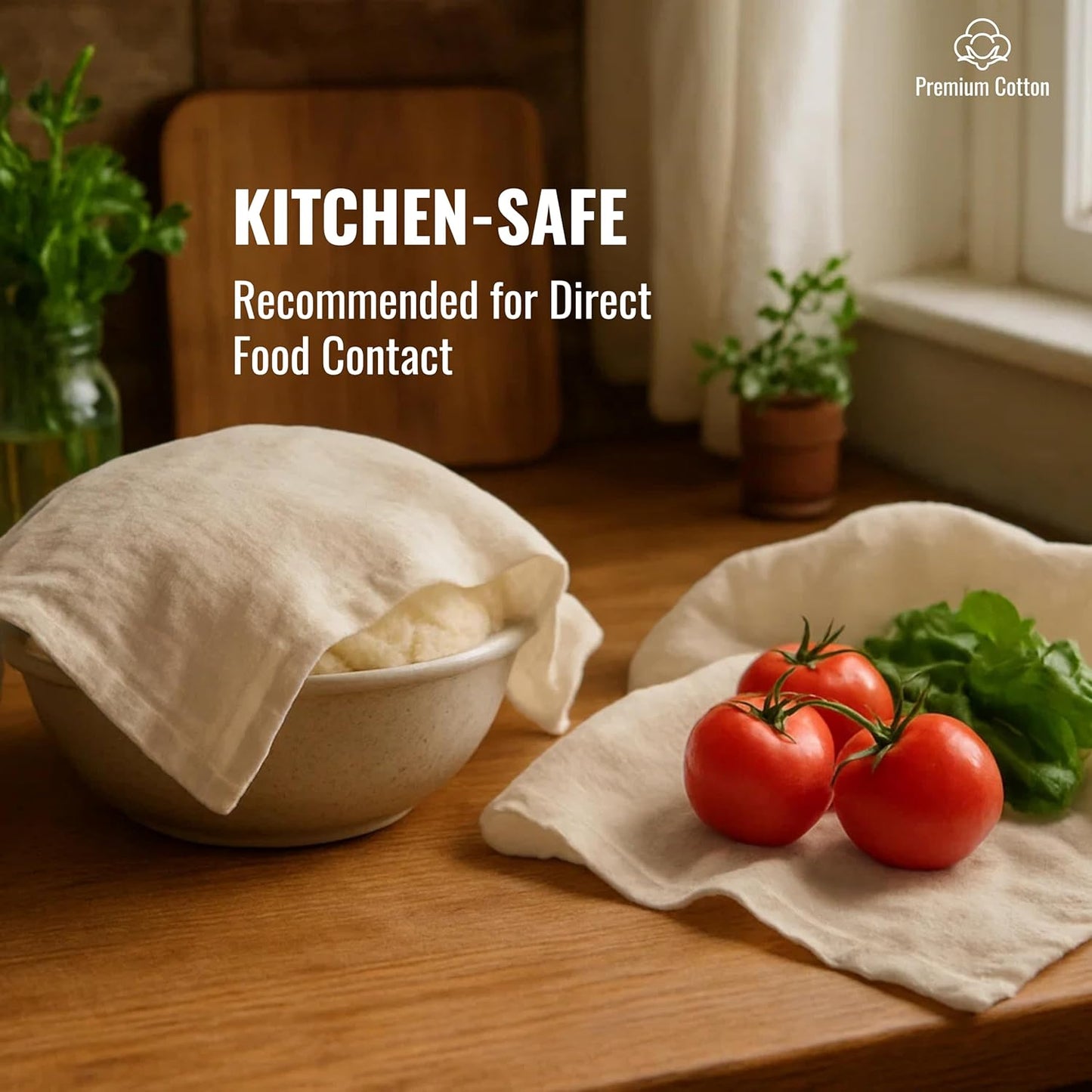 Dish Cloths Cotton - Kitchen Wash Cloth, Shop Towels Absorbent and Lint Free Flour Sack, Dishcloths for Kitchen Washing Dishes, Thick Absorbent Quick Dry Dish Rags, 24 Pack 13"x13" Natural