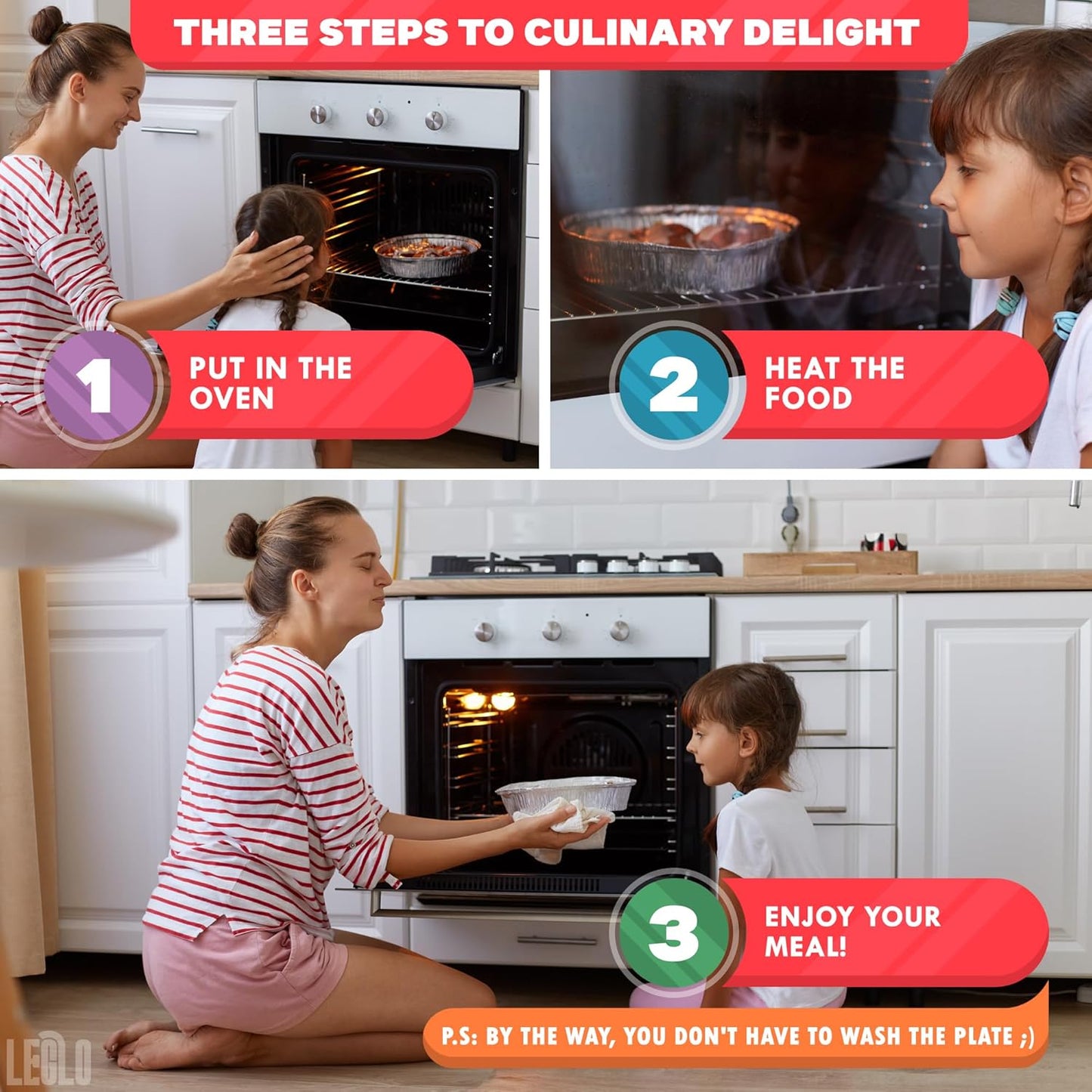 Round Foil Cake Pans – 50 Pack 6-Inch Reusable Aluminum Baking Pans | Stackable, Durable & Grease-Resistant | Great for Tarts, Baking, Cheesecakes, Catering, Meal Prep, Takeout, Freezer & Storage Use