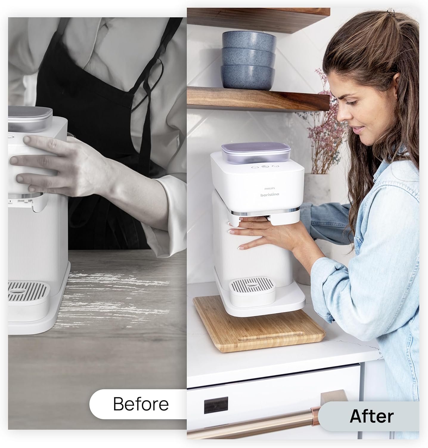 Ibyx Elegant Sliding Tray for Your Coffee Maker & Heavy Kitchen Appliances - Sturdy, Slides Easily from Under The Cabinet (Natural, 13”W x 10.5”D)