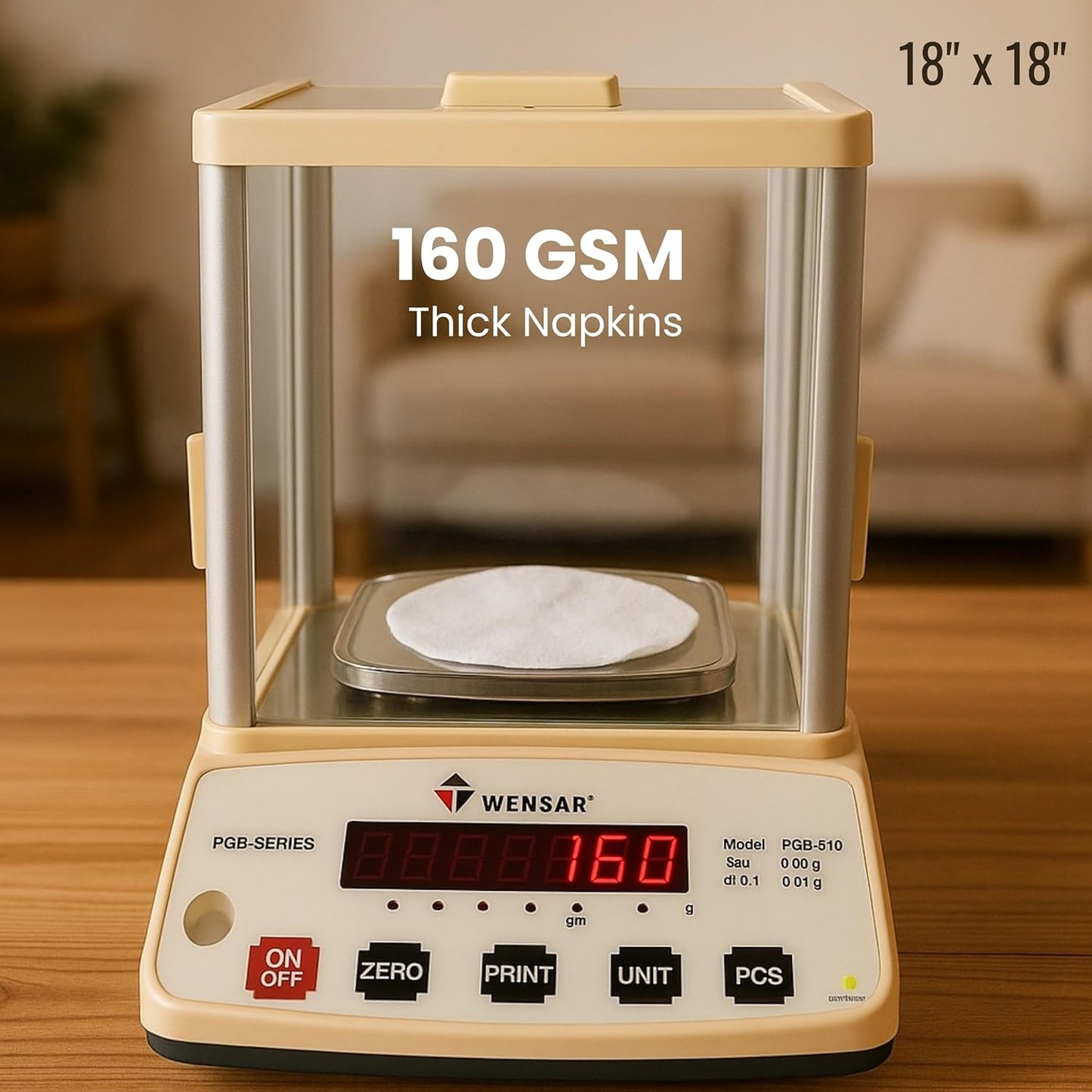 Thick Cotton Napkins – Flour Sack Napkin for Kitchen, Set of 12 (18"x18"), 100% Cotton, Highly Absorbent Hand Towels, Reusable Baking Cloths for Bread Proofing, Pastry & Tea Towels – White