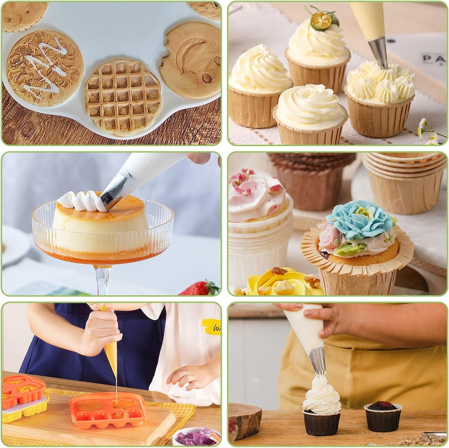 24 Inch Extra Large Piping Bag 200 Pack - Disposable Pastry Bags - Thick Anti-Burst Pastry Icing Frosting Piping Bags For Decorating Cupcakes Cakes Cookies (Large 24 Inch-200 Pack)