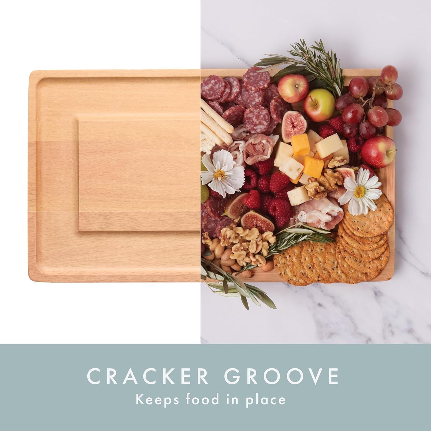 Charcuterie Boards Set - Solid Wood Cheese Board for Serving with Accessories - House Warming Gifts for New Home, Bridal Shower & Wedding Gift, Birthday Gifts for Women