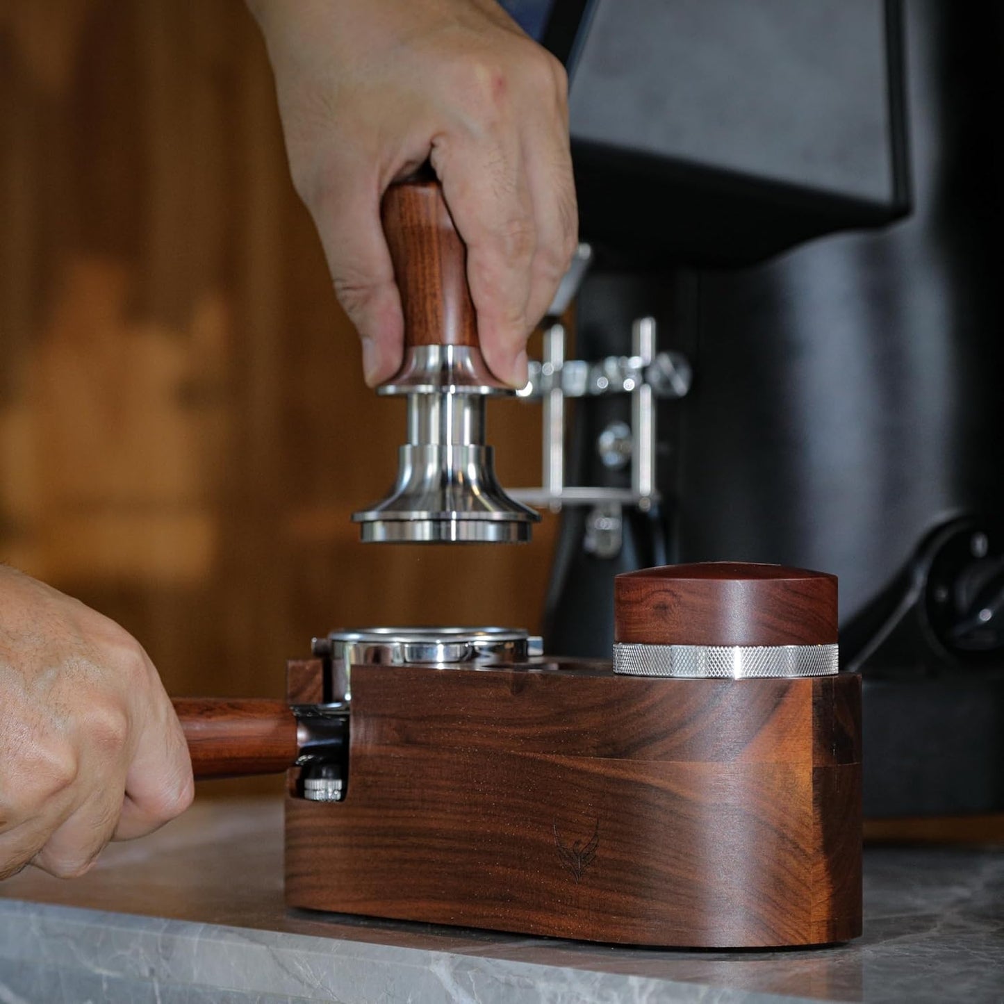 54mm Espresso Puck Prep Kit For Breville Barista Espresso Machines - Coffee Tamper, Distribution Tool, Tamp Station, Dosing Funnel Puck and WDT Tool - Espresso Accessories Kit