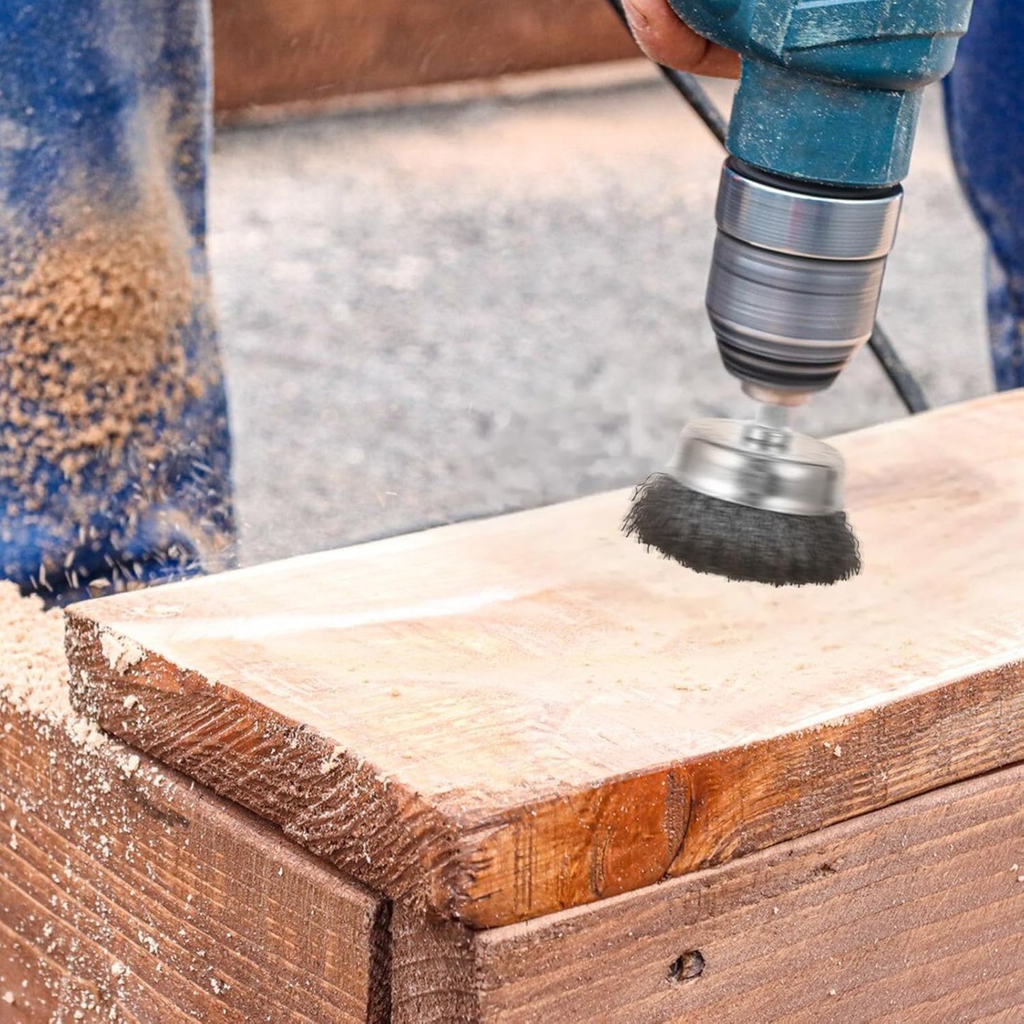 21 Packs Carbon Steel Wire Wheel Brush with 1/4-Inch Hex Shank Cup Pen Wheel Brush Set, Wire Brush for Drill for Rust Removal Scrub Surfaces Paint from Metal Wood