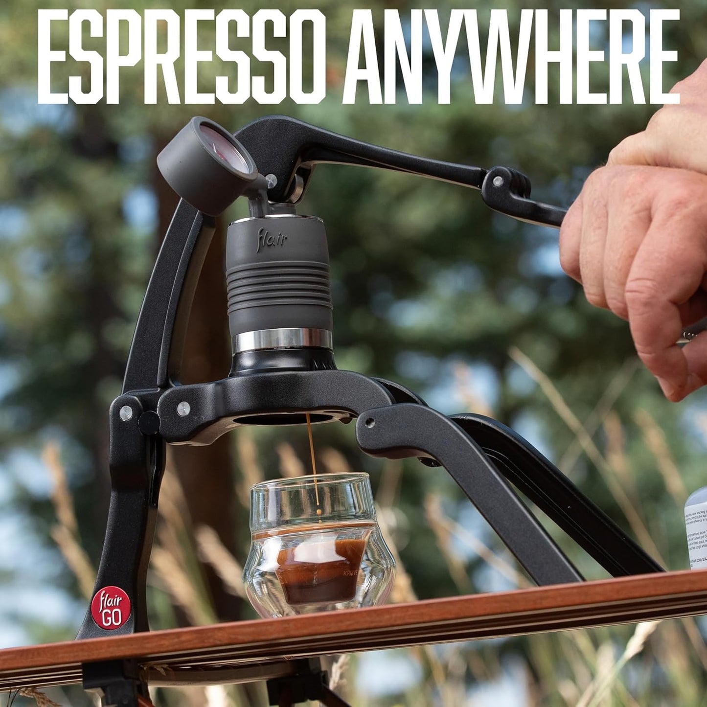 Flair GO: Portable, Collapsible Lever Espresso Machine with Pod Brewing (Pods Model)