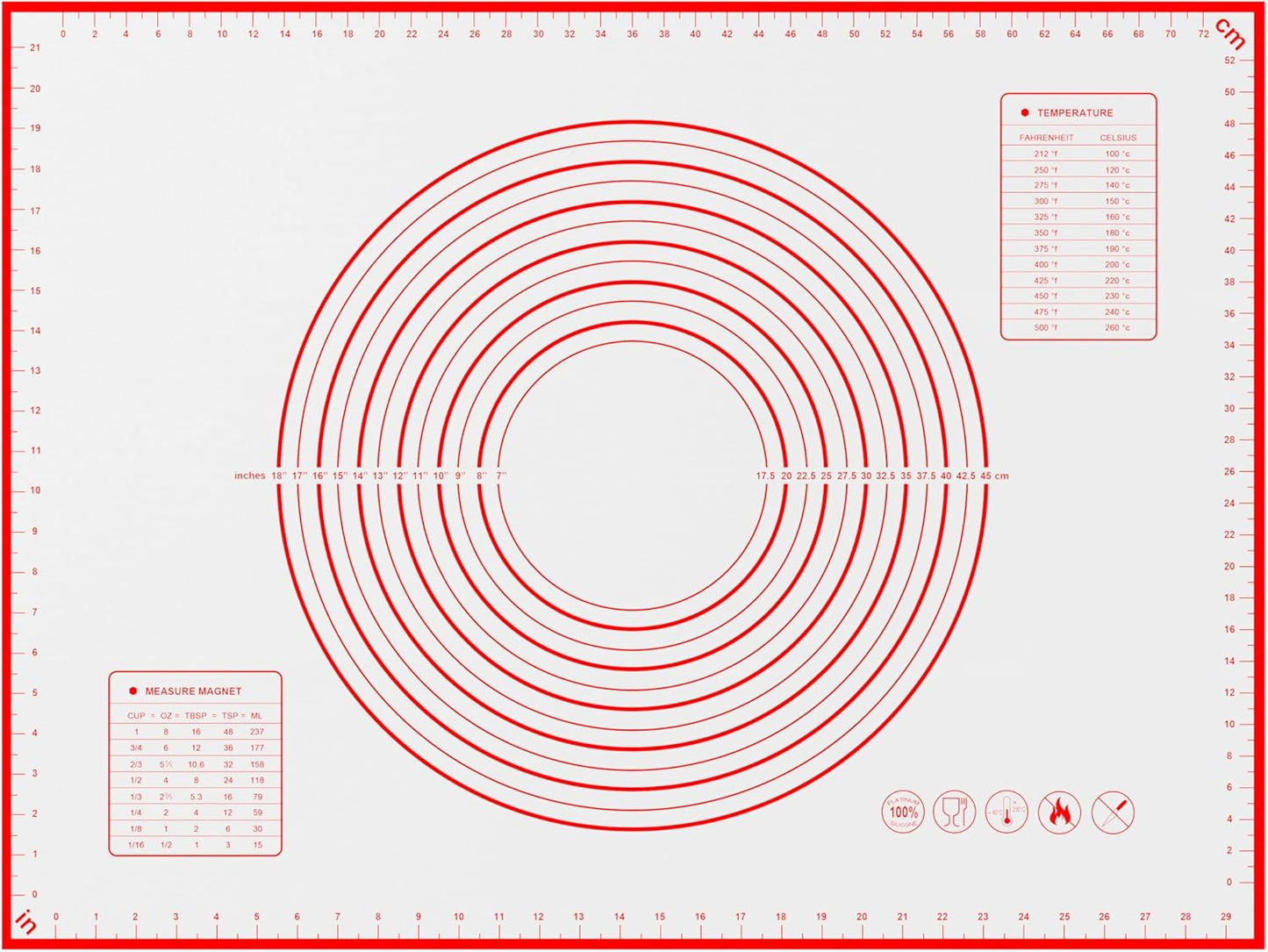 BlueBark 1 PCS - 24"L x 16"W Non-stick Silicone Baking Mat for Pastry & Dough, Sourdough Bread Making Tools, Kitchen Counter, Cooking Enthusiasts