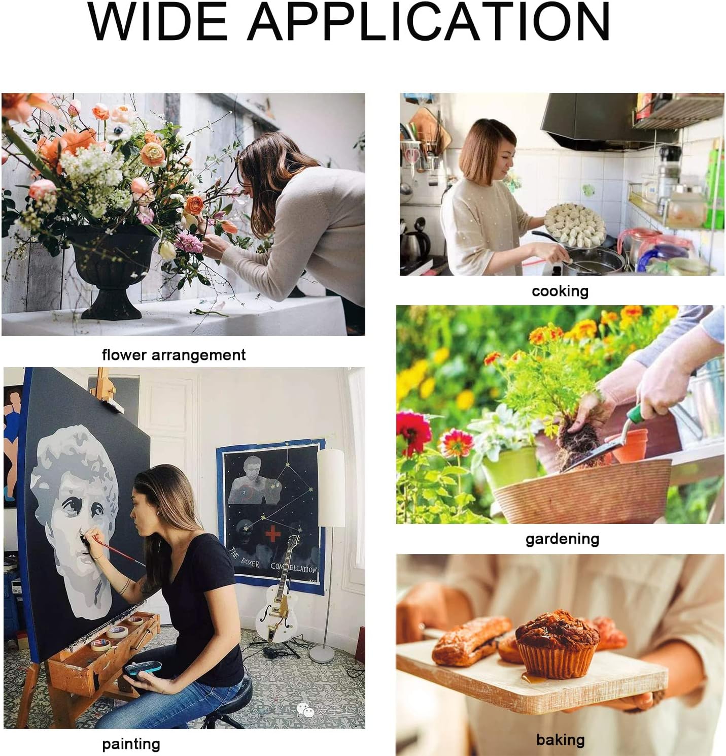 ZQFFB Pinafore Cross Back Apron for Women with Pockets Japanese Smock for Work Gardening Cooking Painting Baking