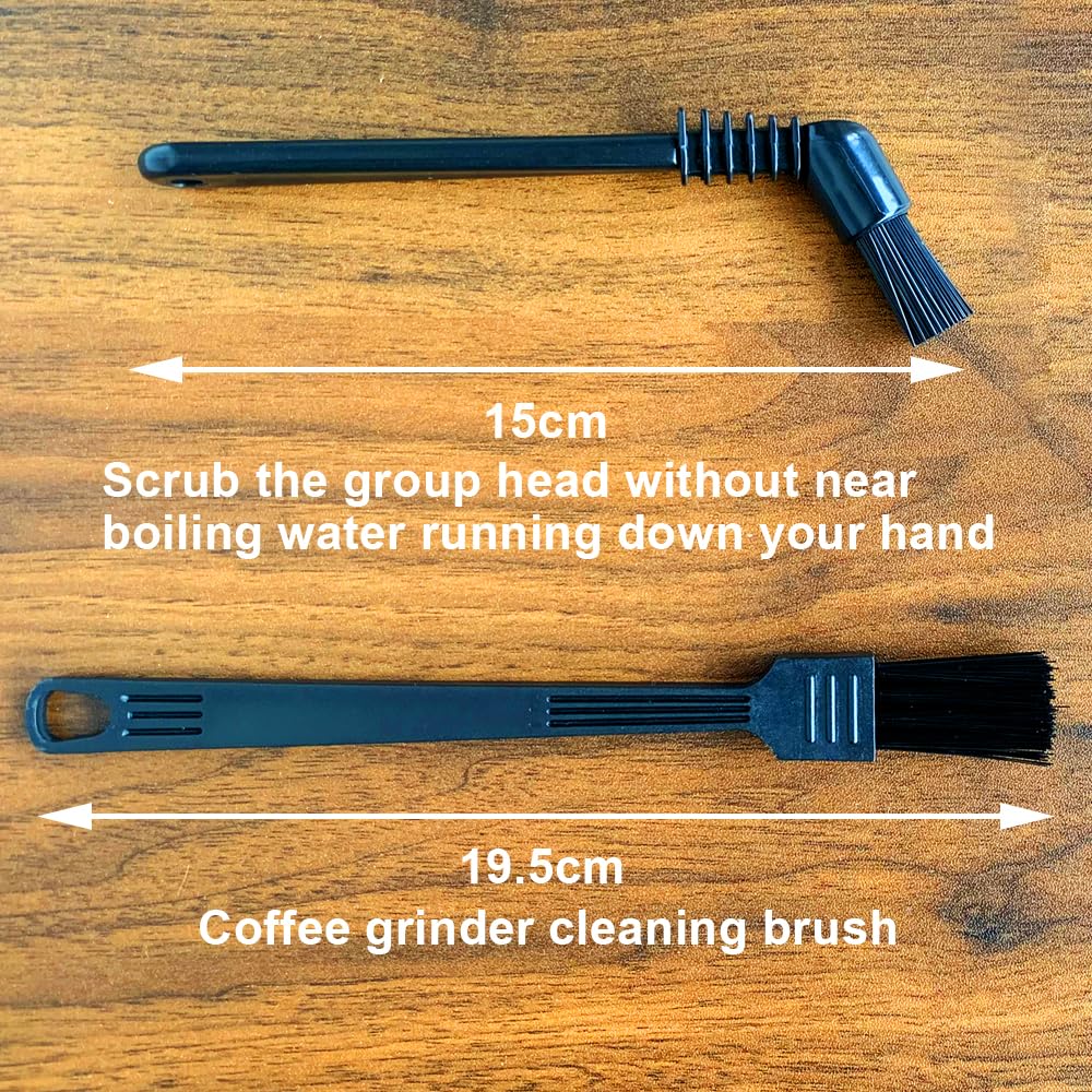 Waterproof Espresso Coffee Scale with Timer, 1000g by 0.1g, Barista Weighing Plate, RDT Tool Set, Cleaning Brushes & Batteries Included