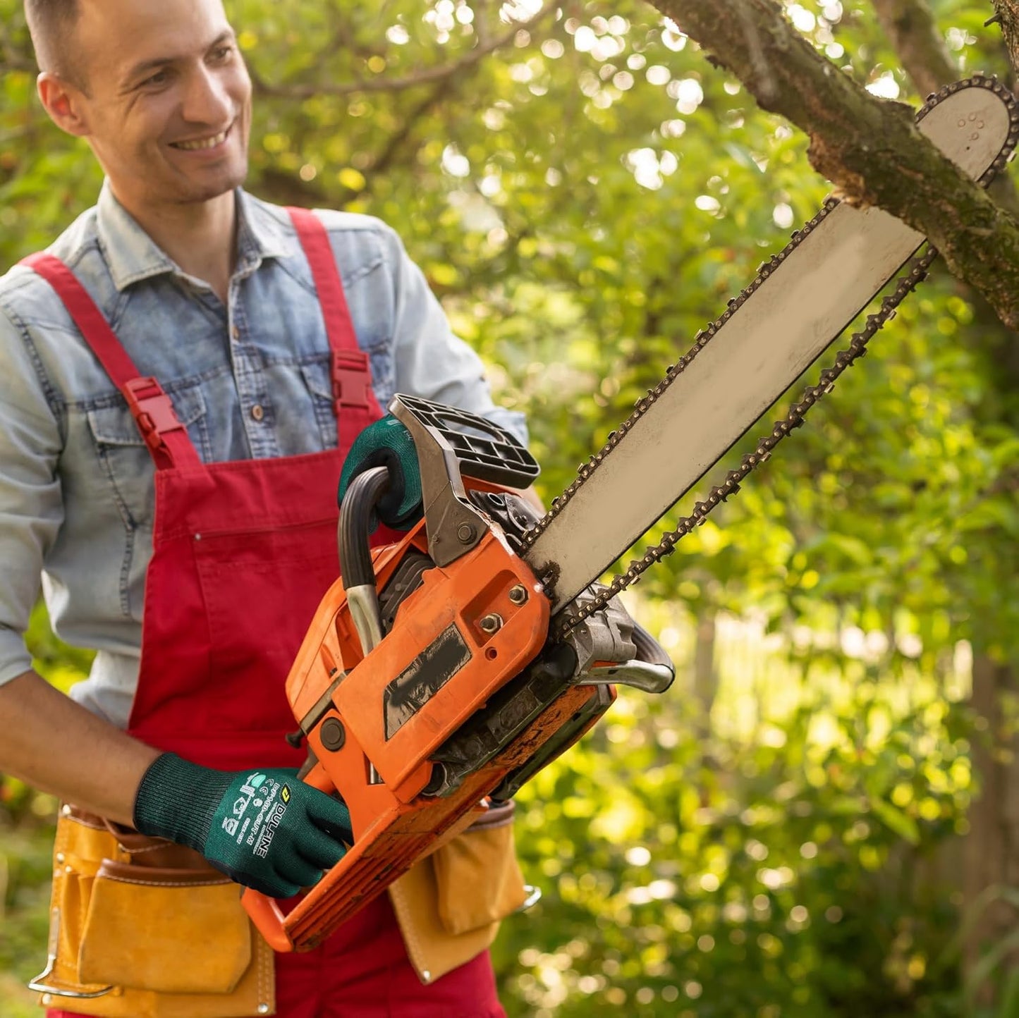 DULFINE ANSI A4 Cut Resistant Work Gloves for Men,6 Pairs Pack.Touchscreen Micro Nitrile Coated,Anti-Slip & Durable for Construction, Wood Cutting,Glass Factory Industrial Use(Medium)