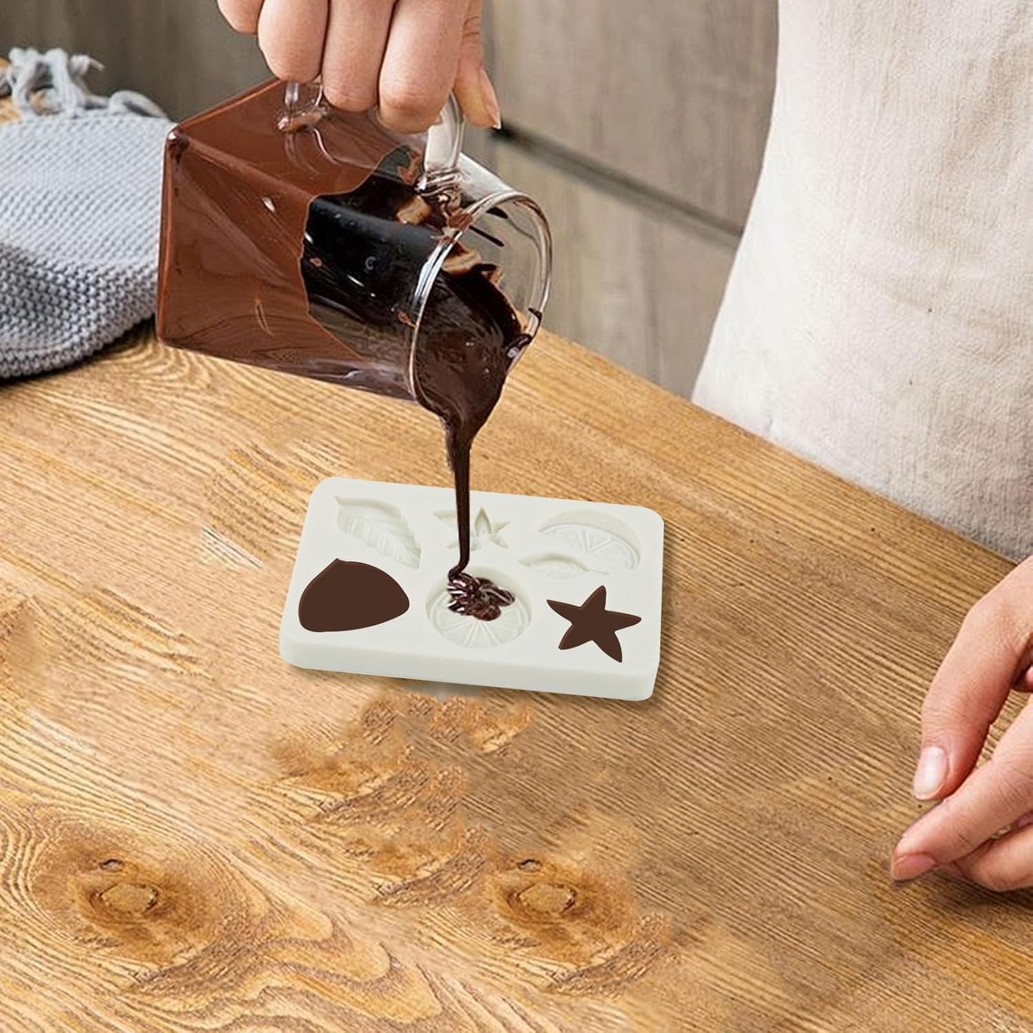 2 Pcs Mini Lemon Fondant Molds,Summer Fruit Silicone Molds for Gummy,Baking Cake,Cupcake Topper DIY Crafts