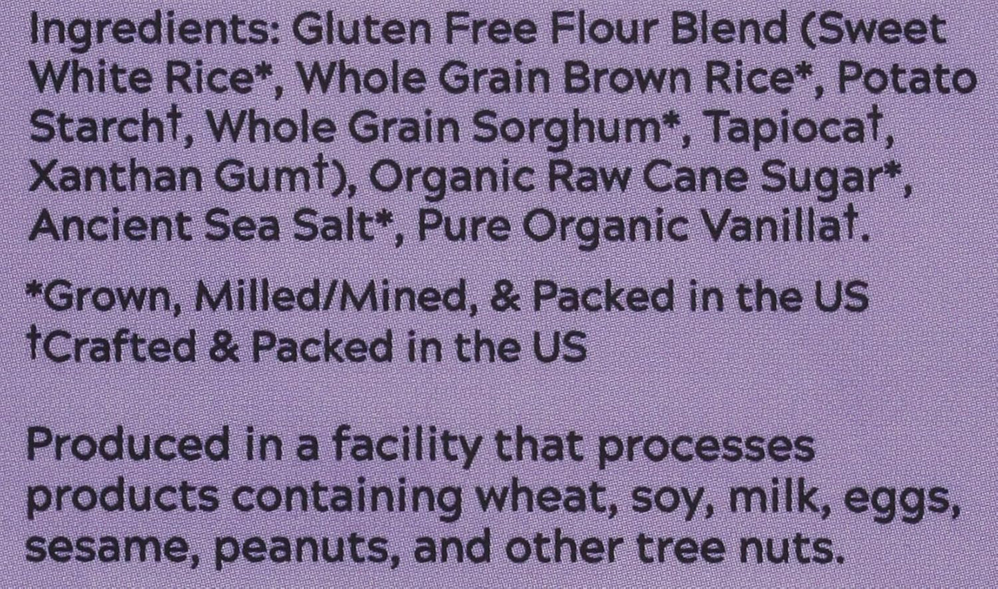 Gluten Free Rolled Hotcakes Crepe Mix by American Table, Made with American-Grown Ingredients & Pure Vanilla, French-Style, Non-GMO, Low Sugar, No Preservatives, Makes 24 Crepes (14 oz, Pack of 1)