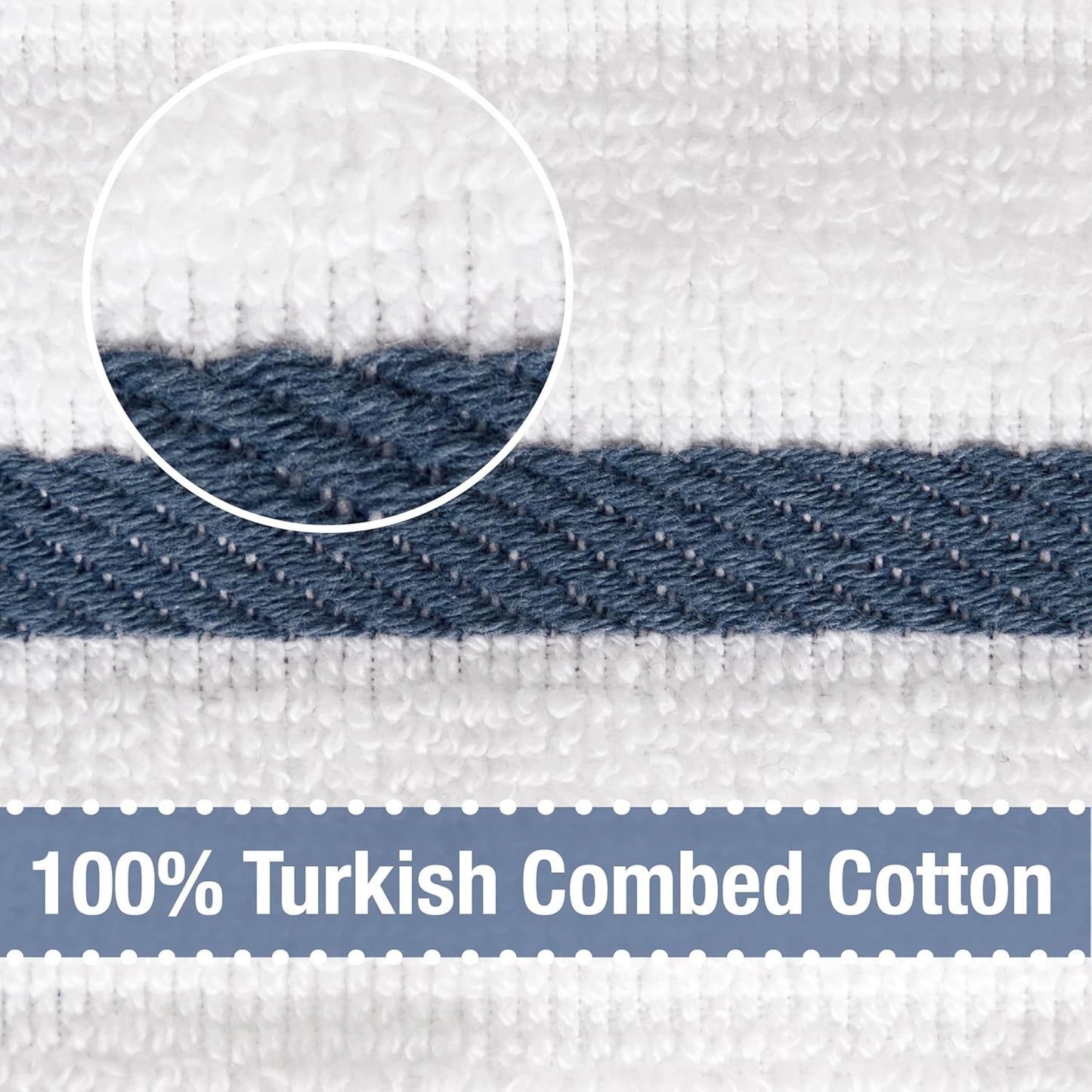 All-Clad Checked Kitchen Towel: Highly Absorbent, Super Soft Long Lasting - 100% Cotton, 17"x30" Tea Towel for Cleaning & Drying Dishes, Pans, Glassware, or Countertops, (1-Pack), Indigo