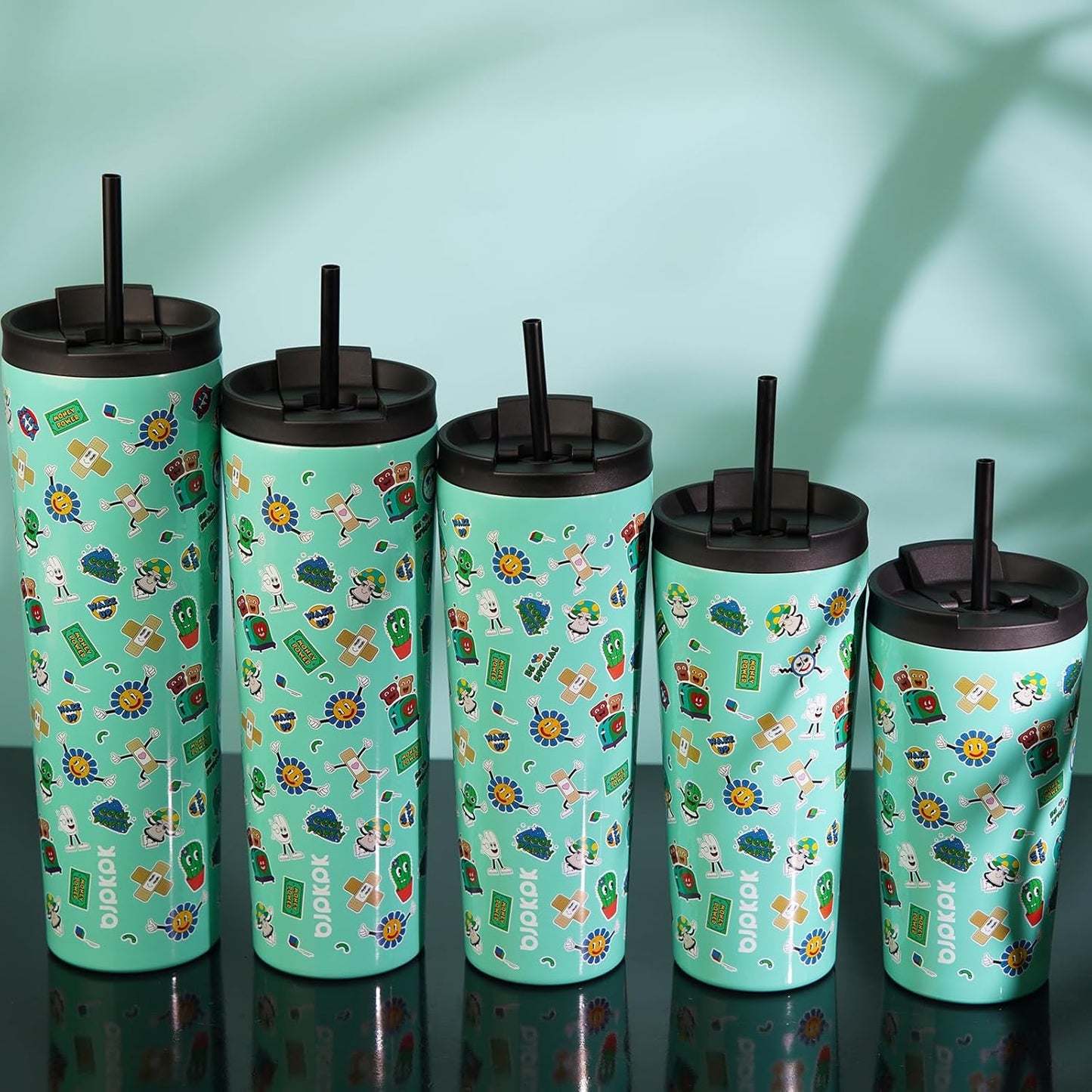 BJPKPK 26oz Tumbler With lid And Straw Stainless Steel Travel Coffee Mug Insulated Tumblers Cups,Hawaii Fruits Purple