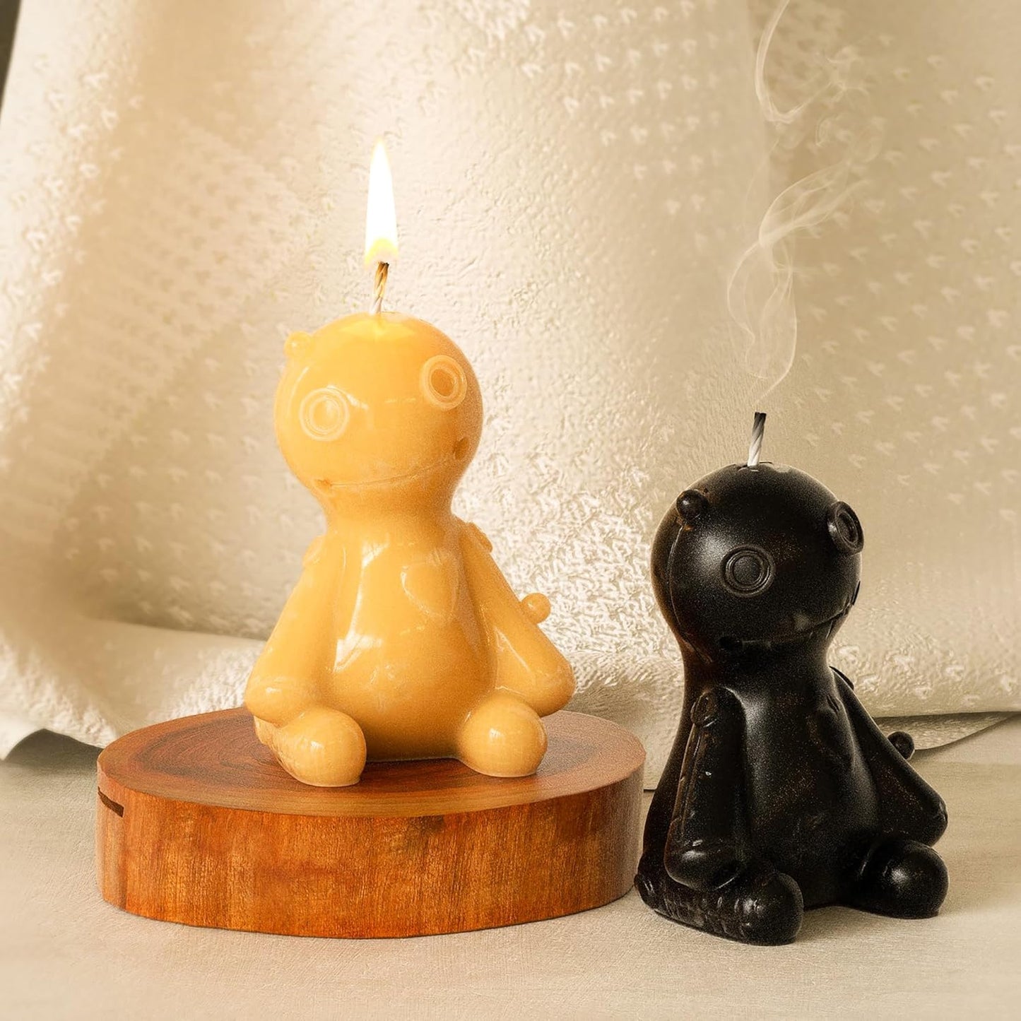 Doll & Ghost 3D Animal Candle Making Molds - Silicone Resin Casting Molds for Home Decor