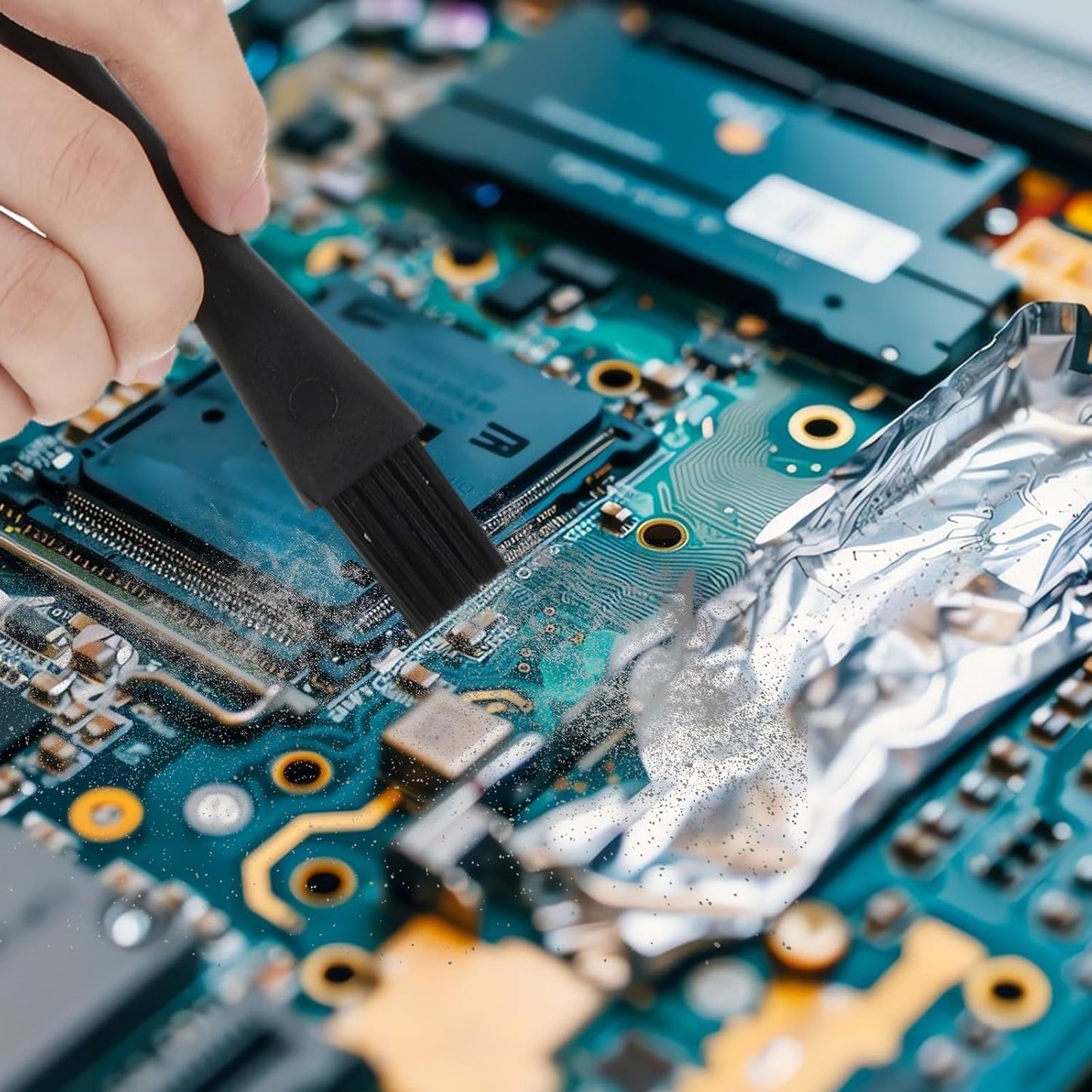 8 Pcs Keyboard Brush Keyboard Cleaning Kit Anti Static Brush Mini Pp Handle Nylon Anti Static Electronic Dust Electronic Dust Cleaning Brushes for Computer and Small Spaces