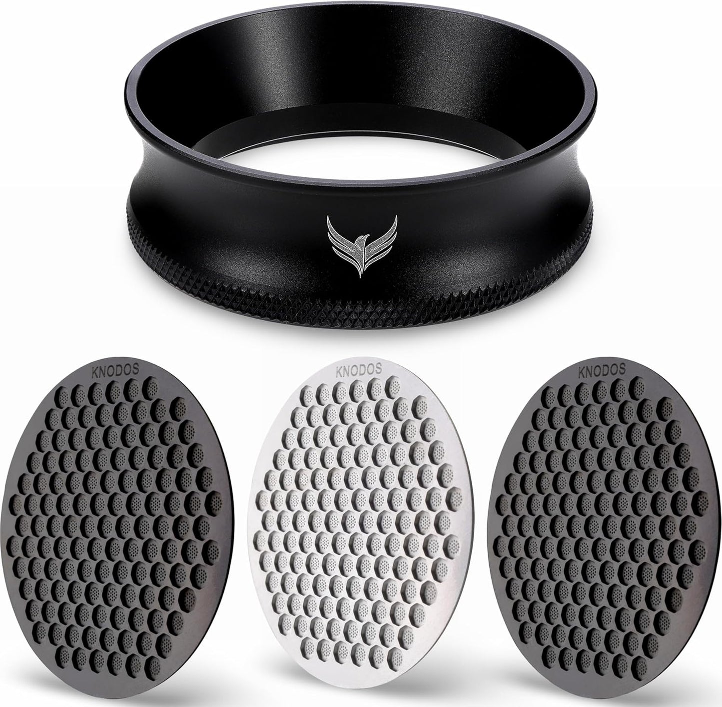 58mm Espresso Tool Kit Coffee Dosing Funnel and Puck Screen Set Inludes Magnetic Portafilter Funnel 58 mm and Puck Filter Barista Tools for All 58mm Espresso Machines