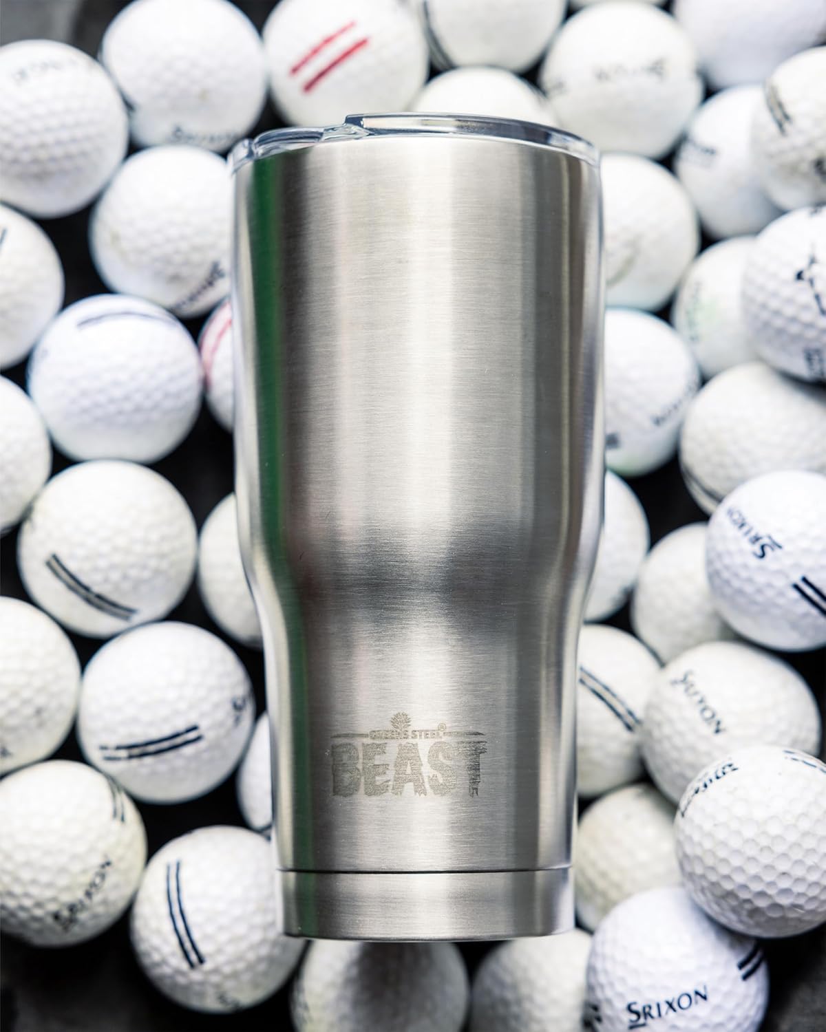 Beast 40 oz Tumbler Stainless Steel Vacuum Insulated Coffee Ice Cup Double Wall Travel Flask (Stainless Steel)