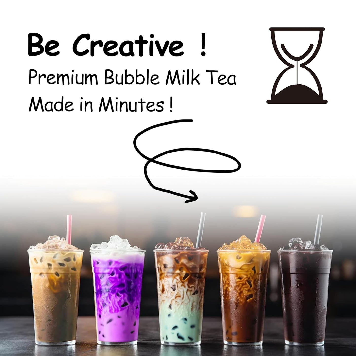Boba Moo X Premium Boba Tea Kit Combo (Classic & Taro) - Only 5,000 Kits Yearly, Small Batch Bubble Tea Kit With Boba Tapioca Pearls, Exceptional Taste & Chewiness, Vegan, Lactose-Free, 10 Servings