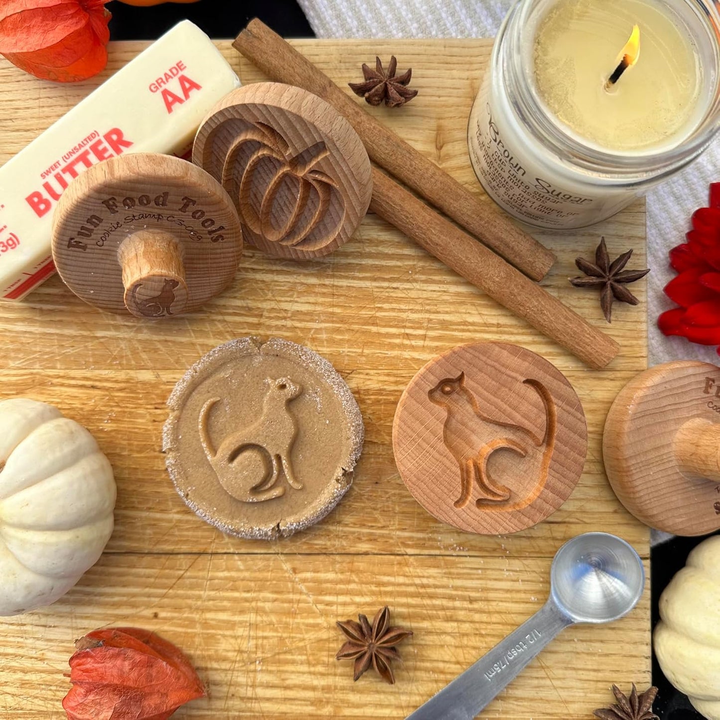 Wood Cookie Stamp, 2.5 Inch (Cat CS-069)