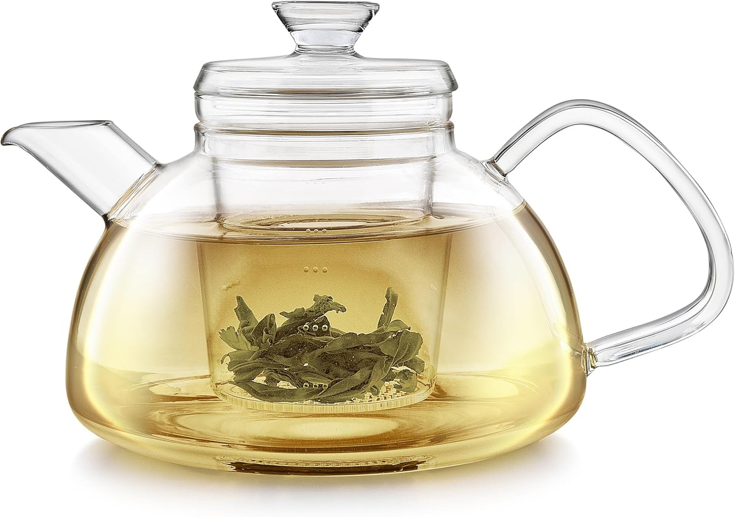Teabloom Innovative Filtered Borosilicate Glass Teapot With Microdot Whole Leaf Tea Glass Infuser, 40 ounces – A Pure & Immersive Tea Experience – Tea Purist's Choice