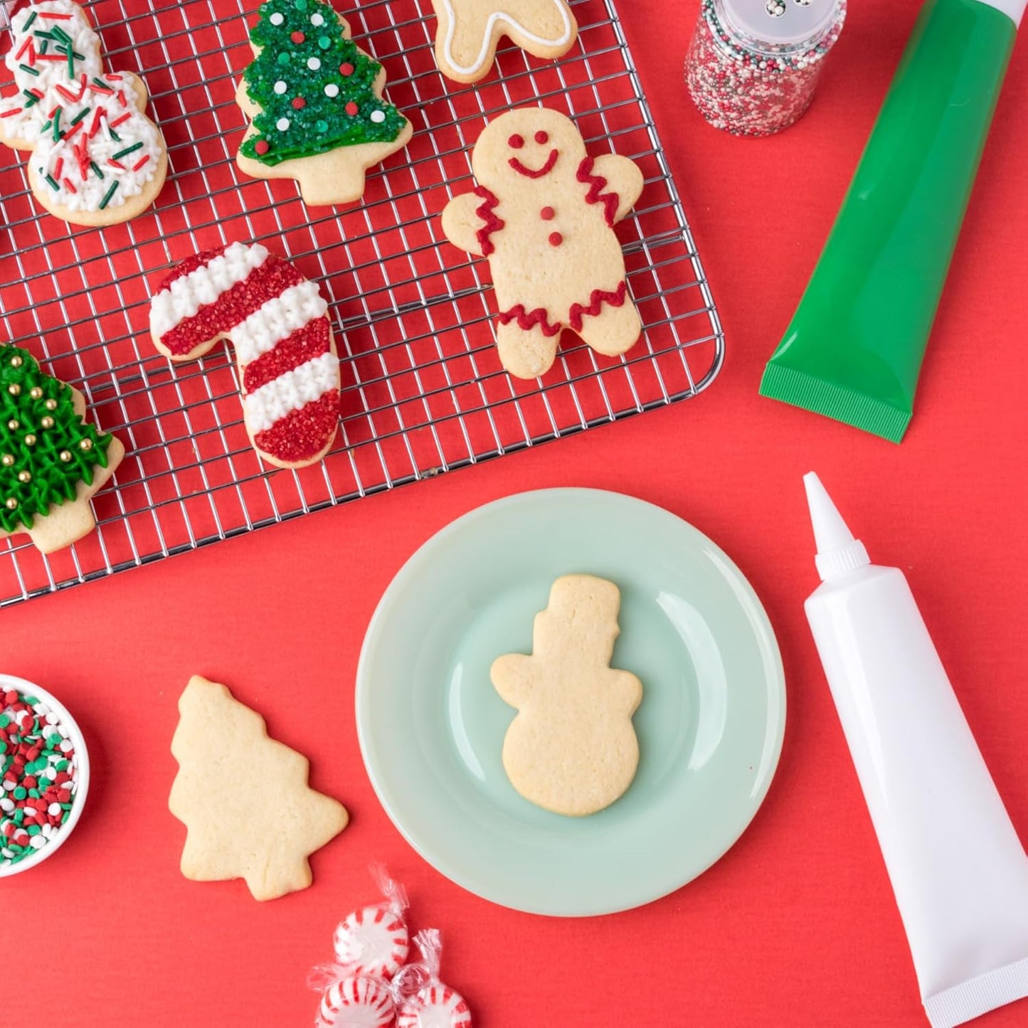 Cookie Cutter Kingdom, Christmas Cookie Cutters, Cookie Cutters Shape, Mold for Cakes Biscuits and Sandwiches (Christmas Snowman)