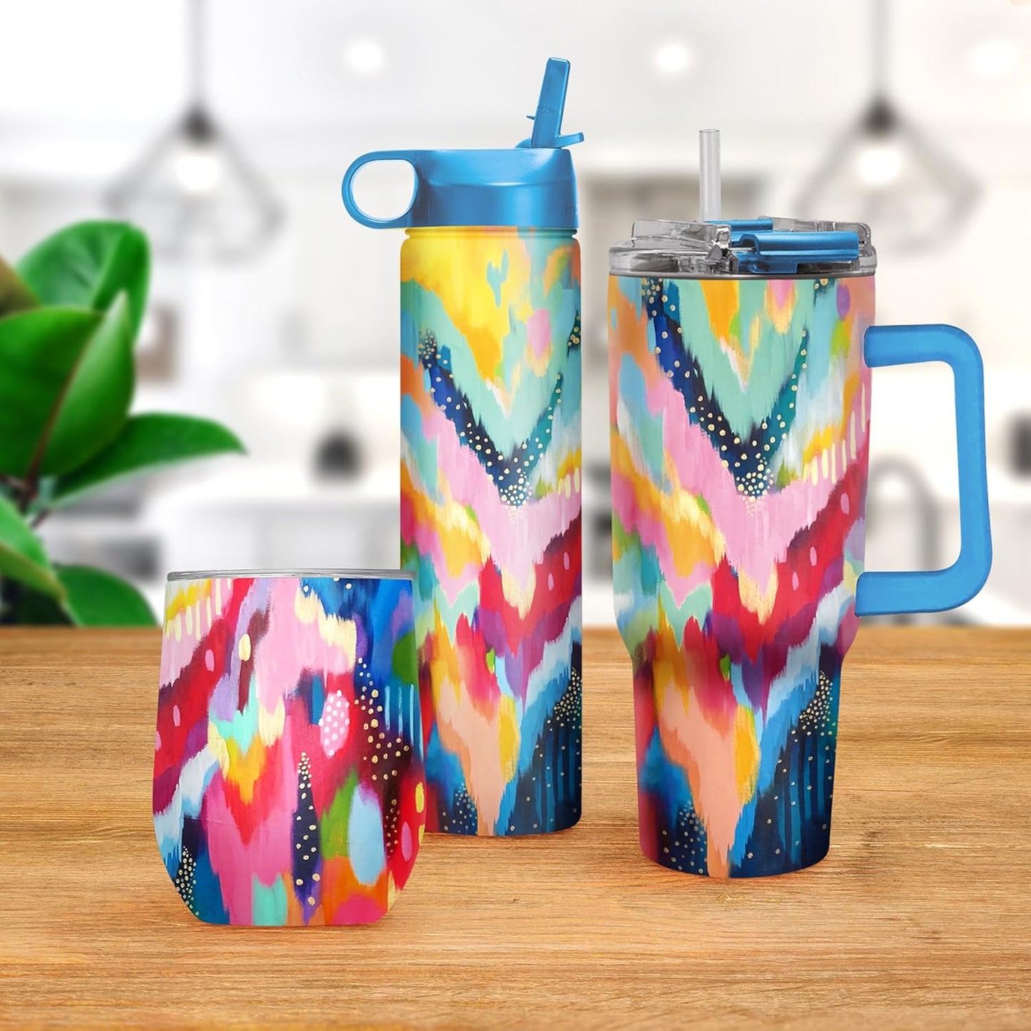 RainCaper 18/8 Stainless Steel Insulated Water Tumbler with Straw | 30oz, BPA-Free, Double Wall for Hot & Cold | Travel-Friendly, Cup Holder Ready (EttaVee Brush 100)