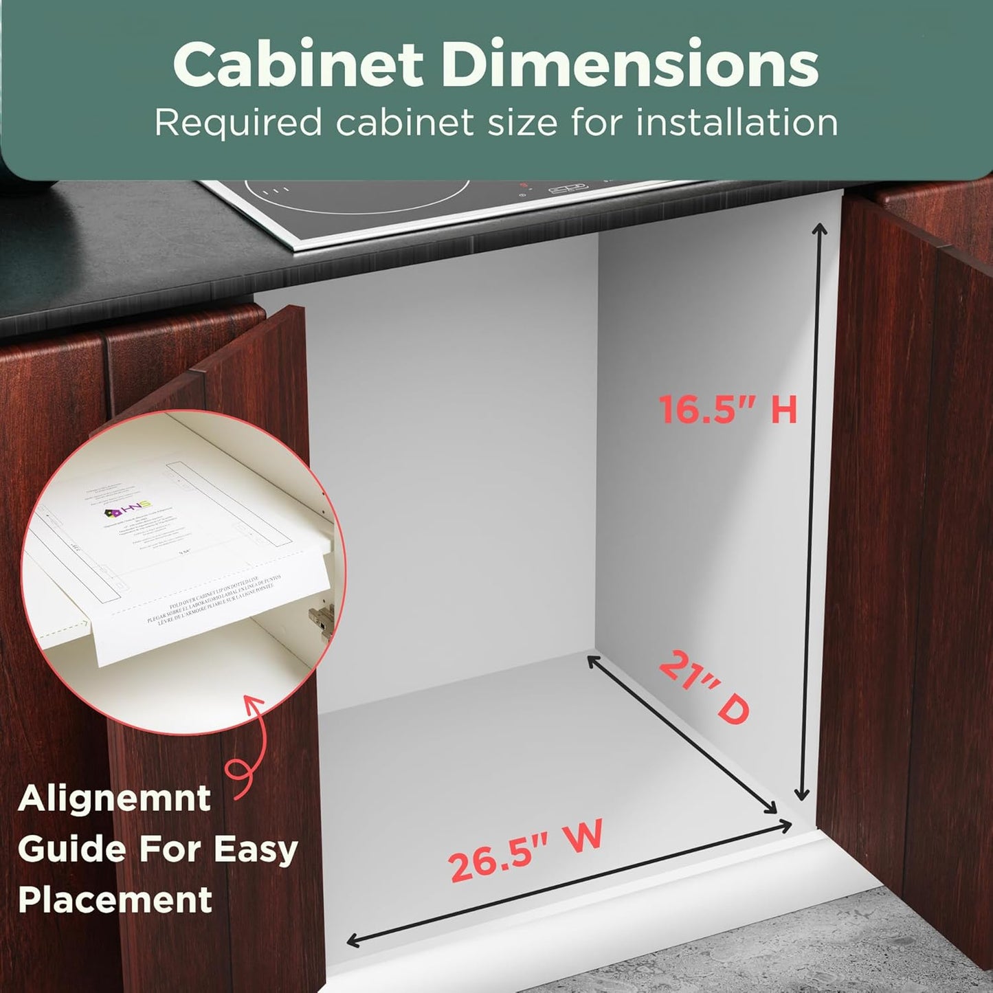 HOLDN’ STORAGE Two Tier Pull Out Cabinet Organizer, Individual Sliding Drawers - Heavy Duty Metal with Lifetime Limited Warranty - Anti Rust Chrome Finish - 26" W x 21”D x 16.5" H