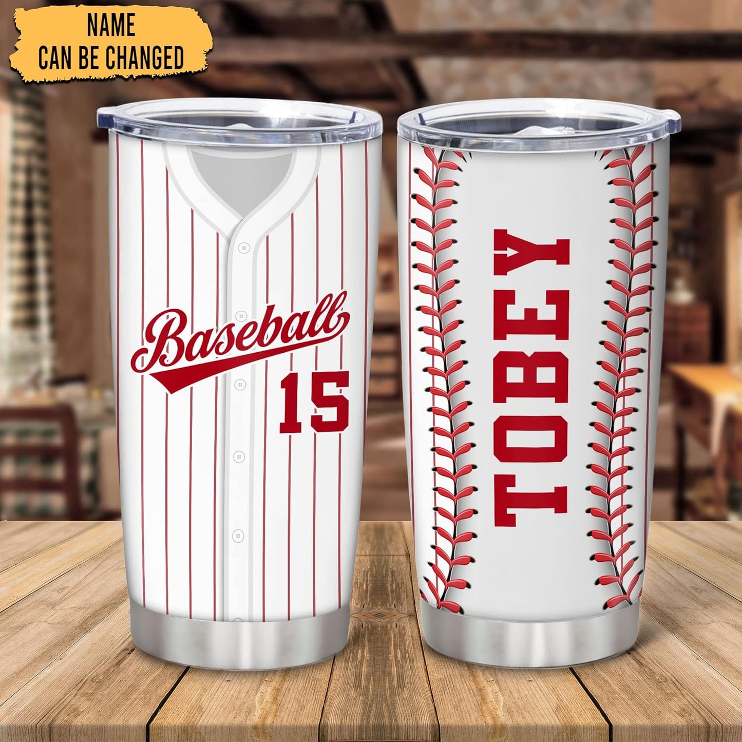 Hyturtle Personalized Baseball Tumbler Baseball Players Design Stainless Steel Double Walled Vacuum Insulated Tumblers 20oz30oz Coffee Travel Mug Cup Christmas Gift For Men Boys Friends Dad Sports Fan