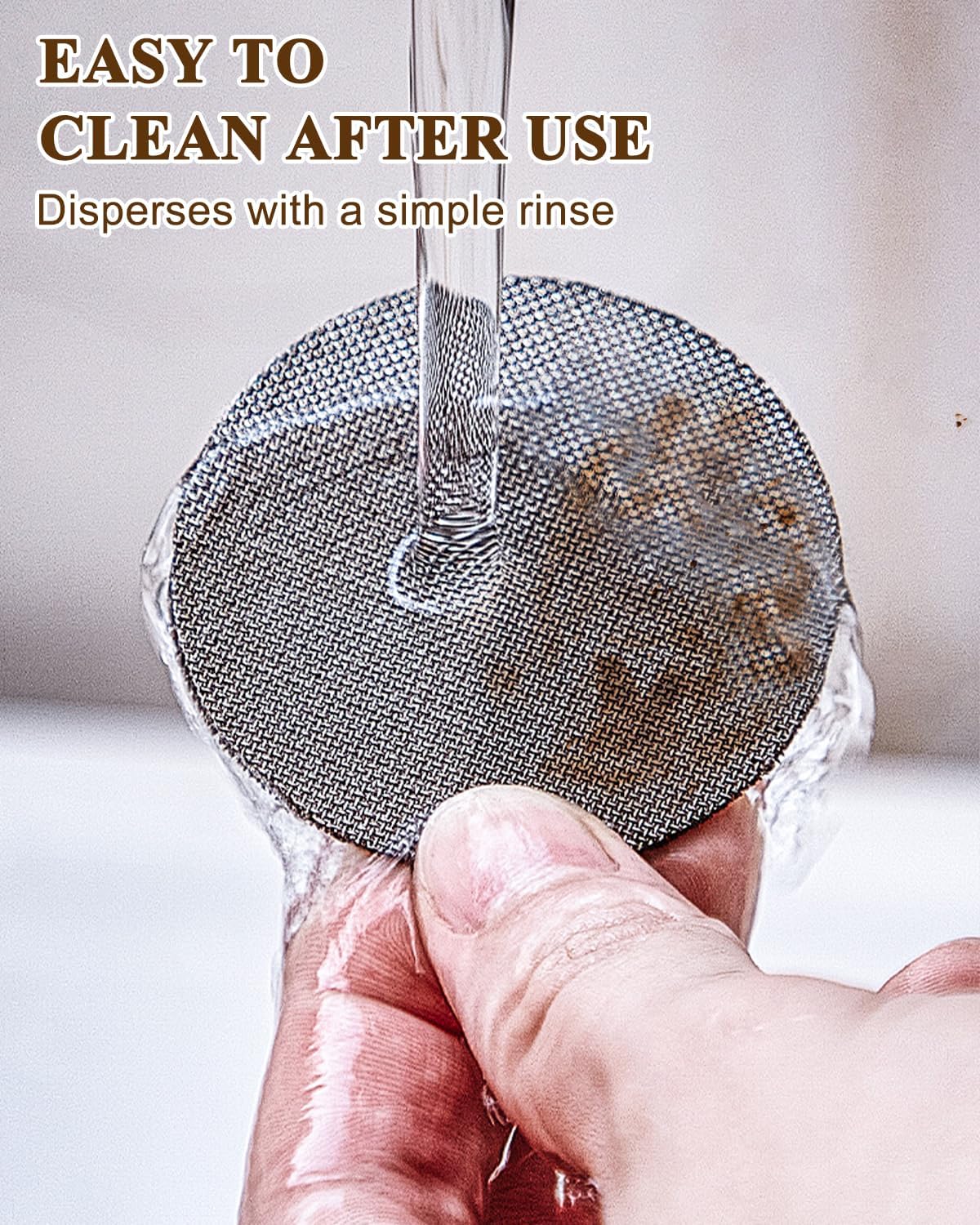 Espresso puck screen 51mm 2 Pack & Walnut Puck screen stand, 316 Stainless Steel Espresso Accessories, Professional Tool for Portafilter Filter Basket