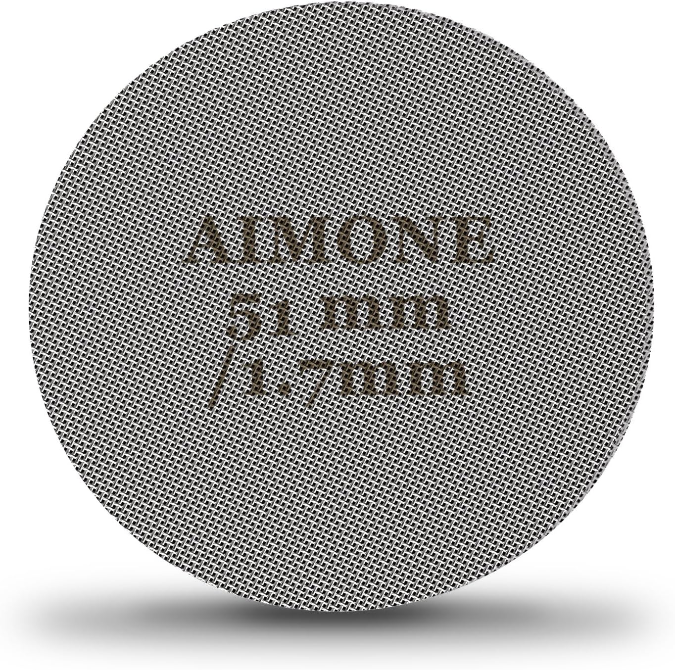 Espresso Puck Screen - Lower Shower Screen Compatible With Espresso Portafilter Filter Basket, Reusable1.7mm Thickness,150μm, 316 Stainless Steel (51MM)