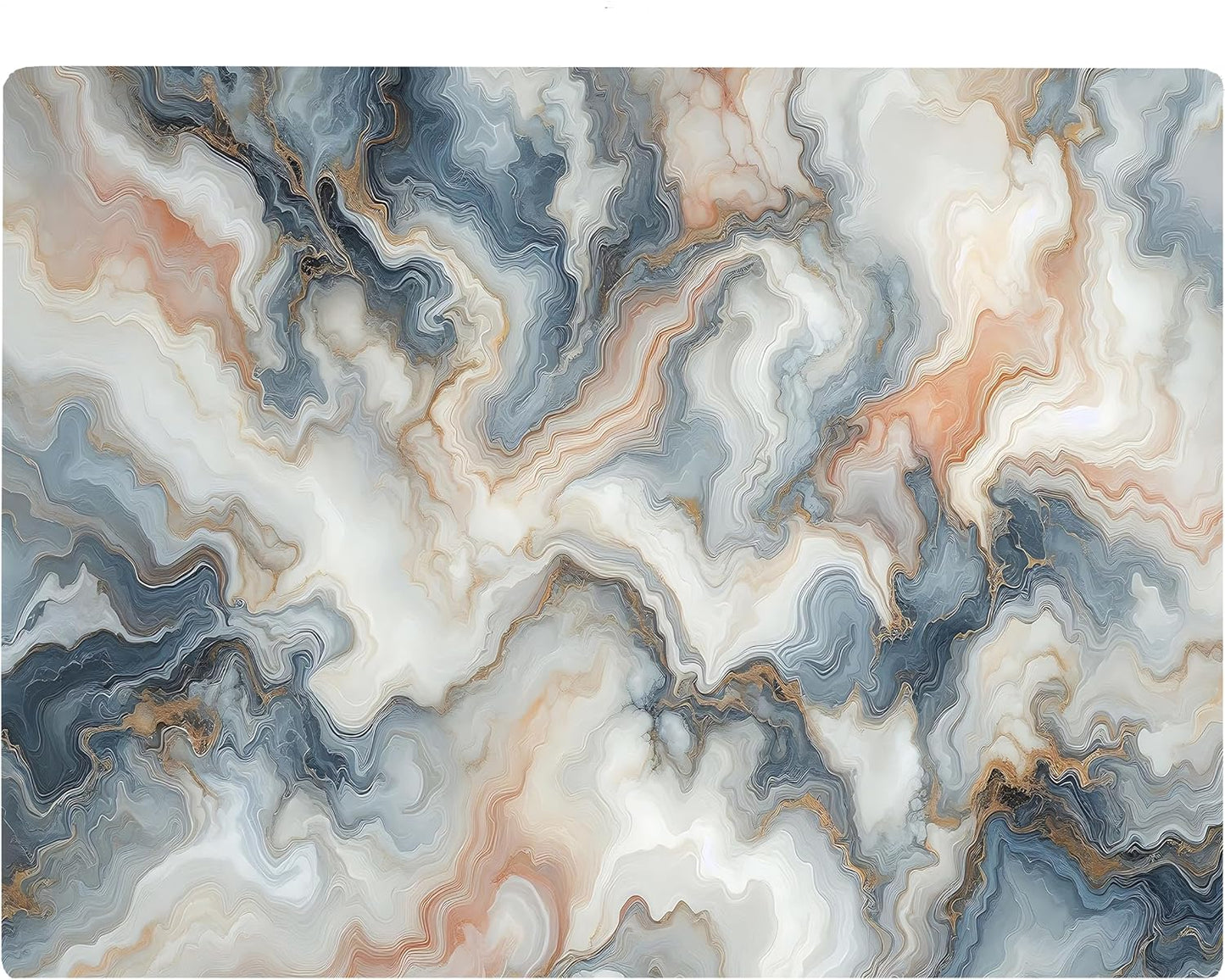 Multicolored White Agate Marble Kitchen Glass Cutting Board Ocean Decorative Gift Marbled Granite Stone Rock Gift For Her Mom Wife (Multicolored)