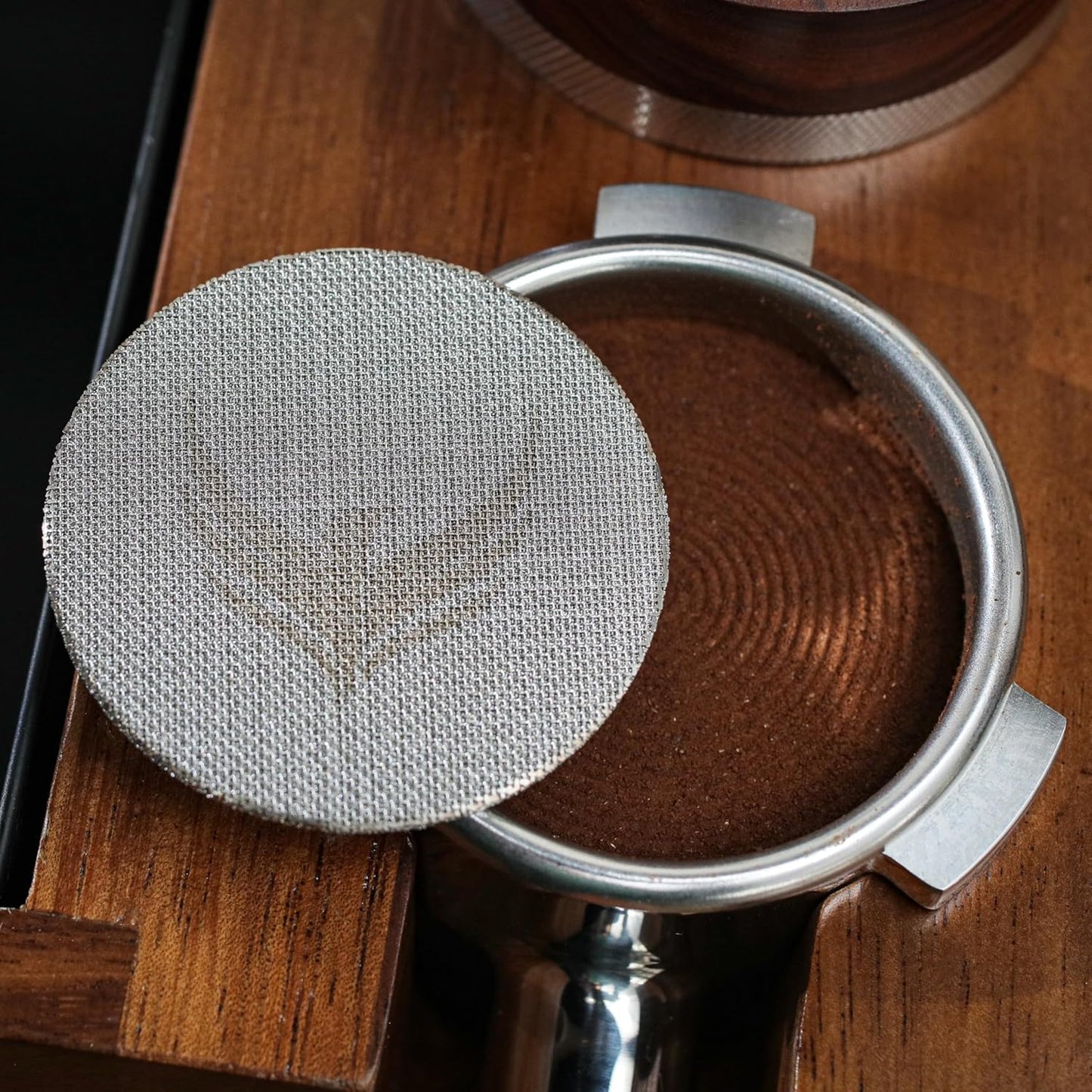 54mm Espresso Dosing Funnel and Puck Screen Set Magnetic Coffee Dosing Ring And Filter for Portafilters Compatible with 54mm Breville Portafilter Basket Premium Espresso Machine Accessories