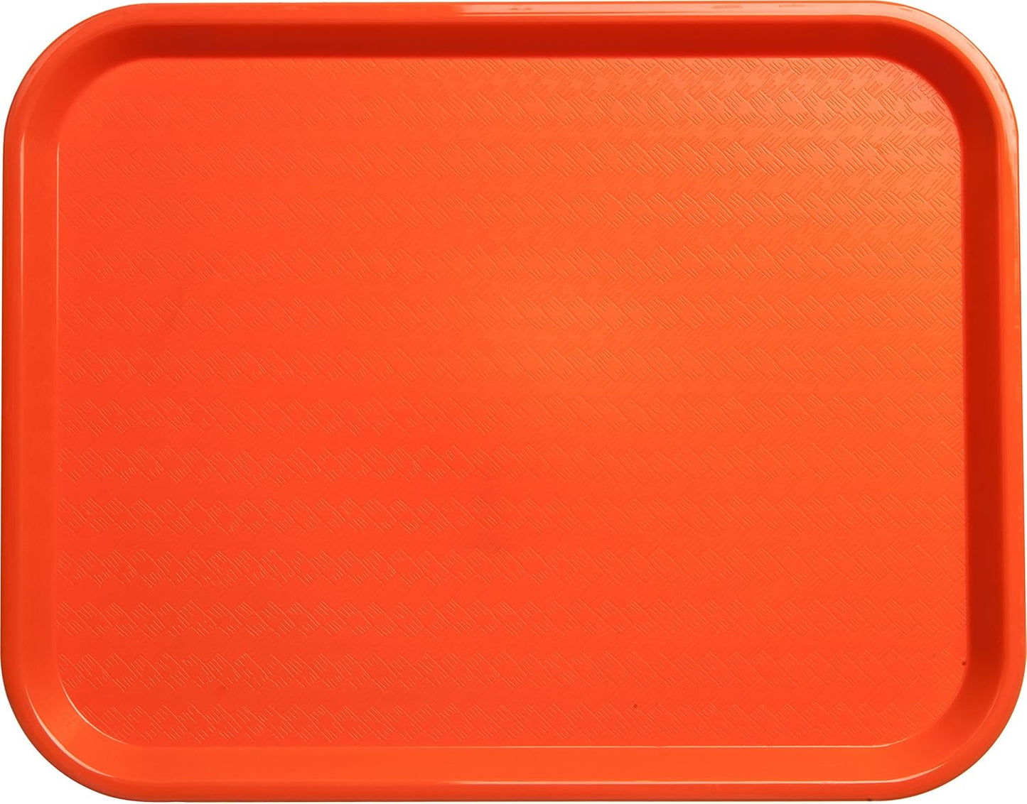 CFS CT141824 Café Standard Cafeteria / Fast Food Tray, 14" x 18", Orange (Pack of 2)