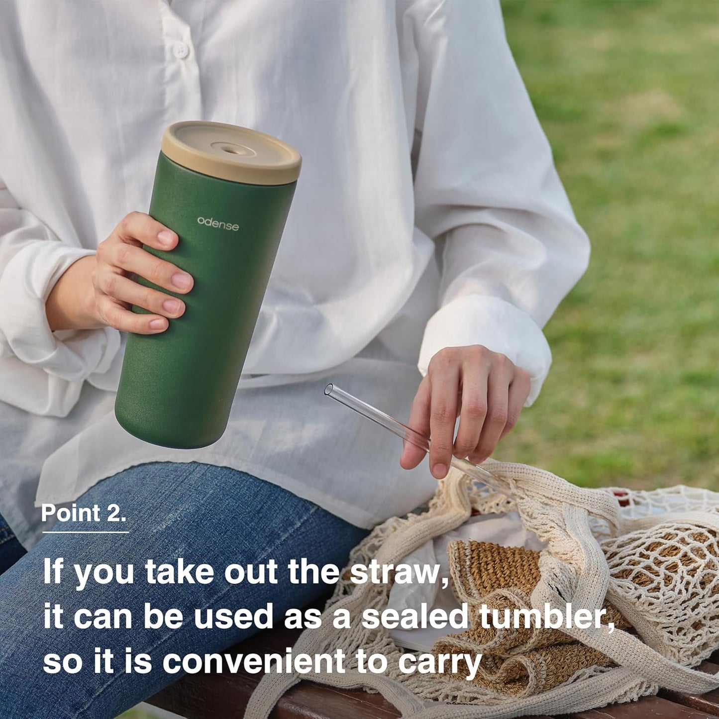 Odense Legodt Straw Tumbler 24oz - Double Stainless Vacuum Insulated Tumbler with Lid & Straw - Travel Mug, Water Bottle for Iced Coffee & Iced Tea, Cold Drinks, Dishwasher Safe(Sweet Pumpkin)