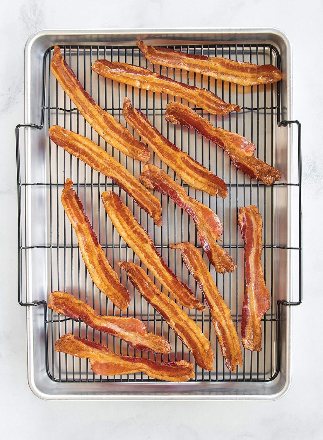 Nordic Ware Extra Large Oven Crisping Baking Tray, with Rack, Silver