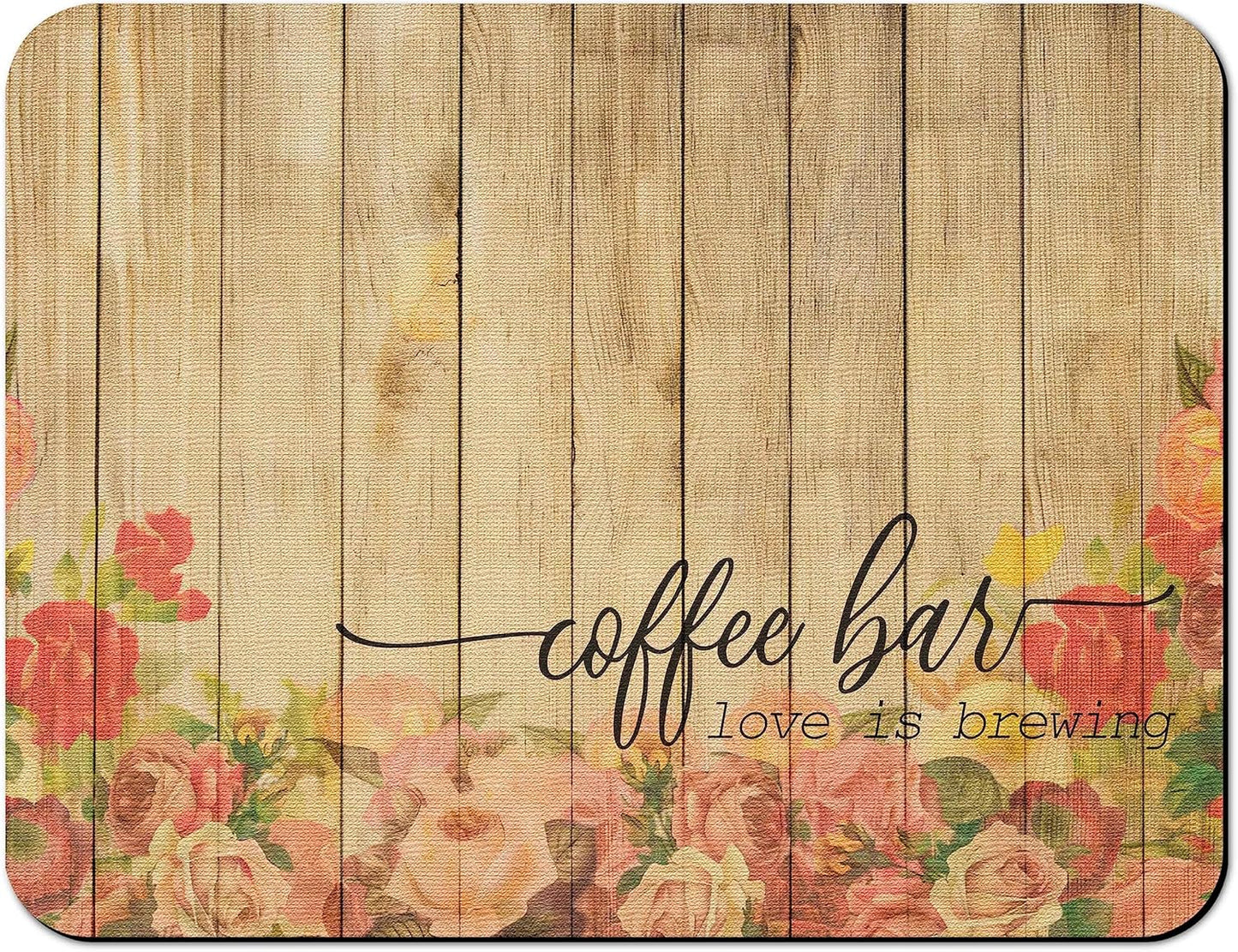 Rubber Dish Drying Mat for Kitchen Counter Large Coffee Bar Washable Quick Home Coffee Pad Fit Under Sink,Bar,Utensils or Stemware (24x18in)